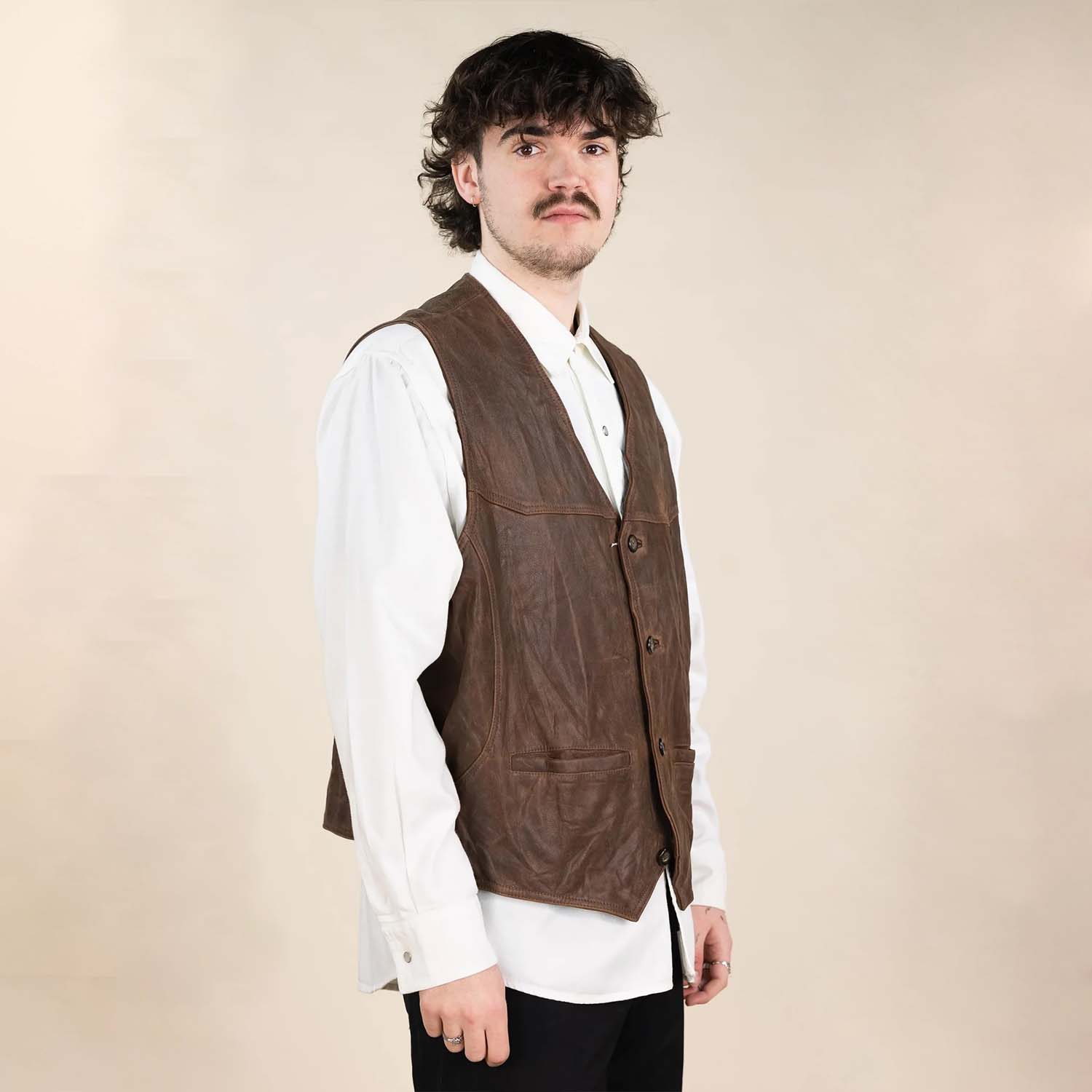 Vintage Leather Waistcoats