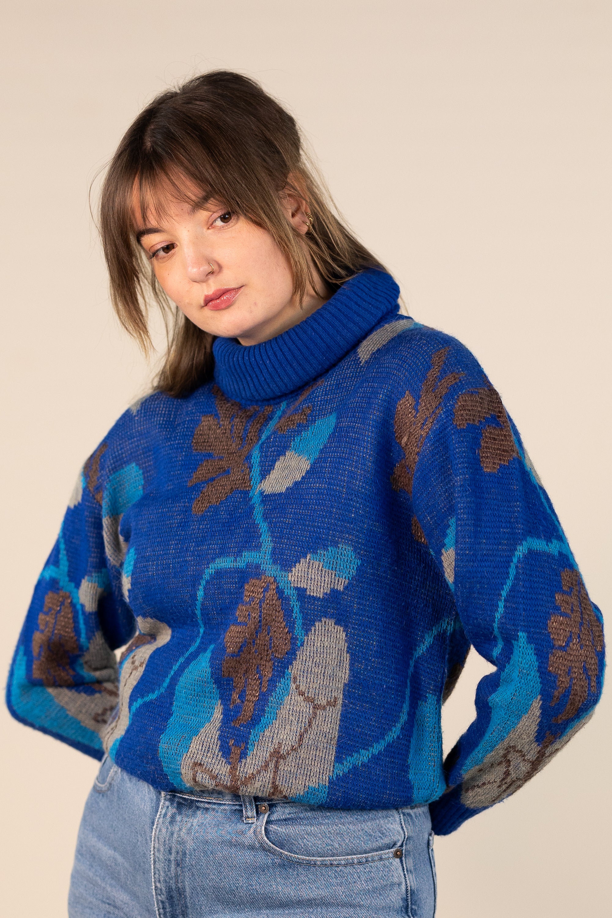 90s 2024 turtleneck sweater