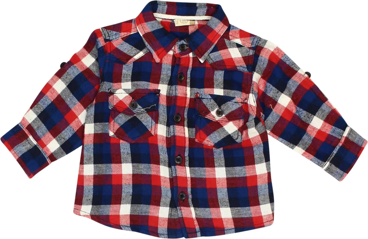 Baby Boy - Checked Shirt- ThriftTale.com - Vintage and second handclothing