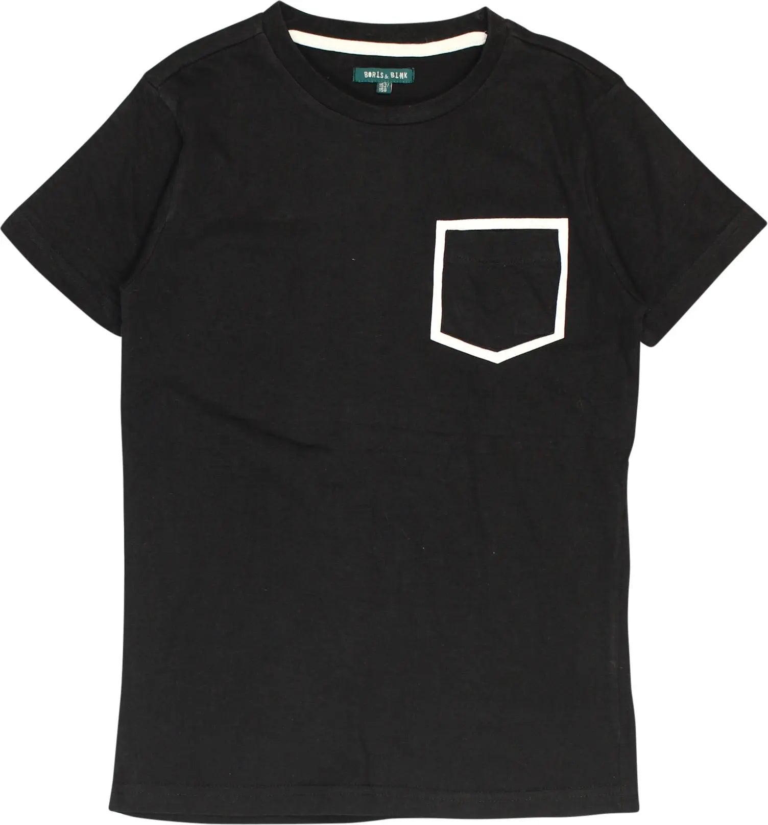 Boris & Bink - Black T-shirt- ThriftTale.com - Vintage and second handclothing