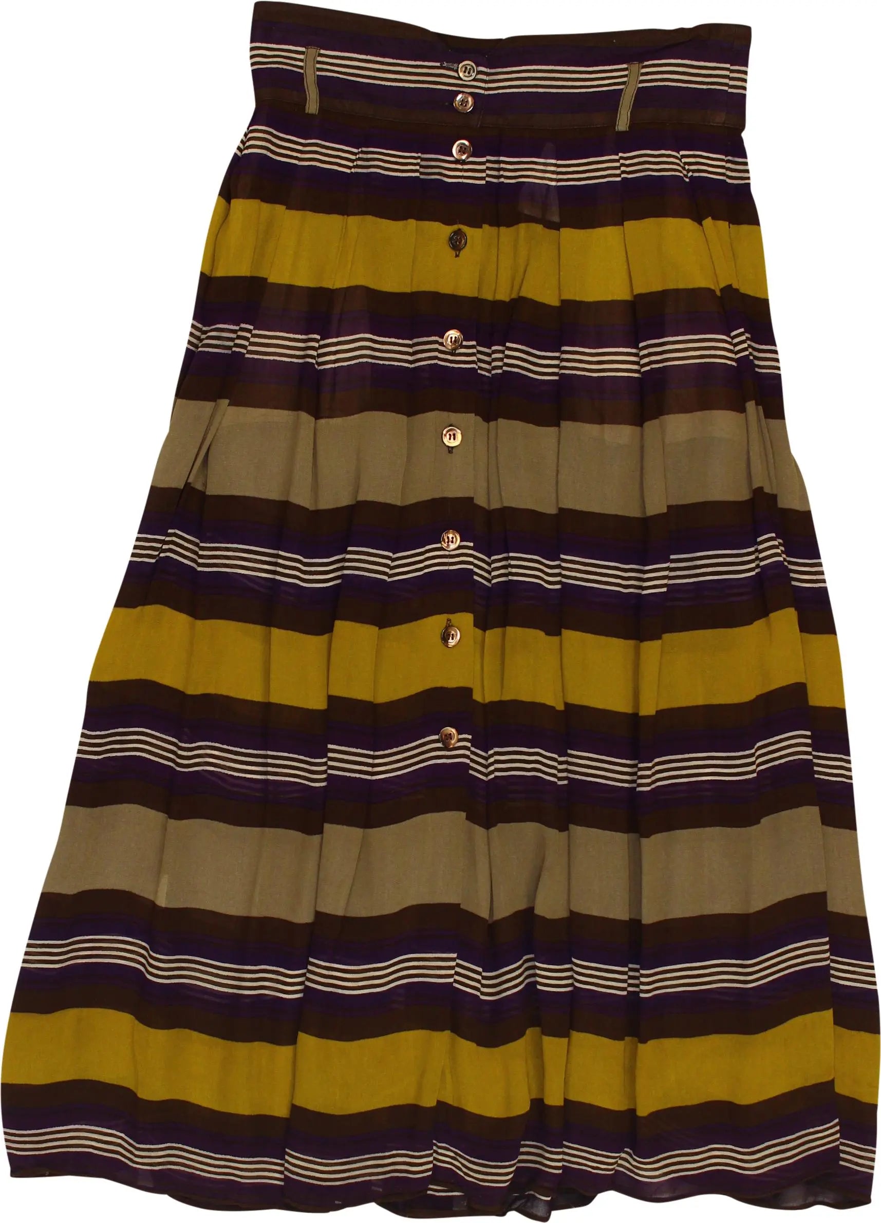 Byblos - Striped midi skirt- ThriftTale.com - Vintage and second handclothing