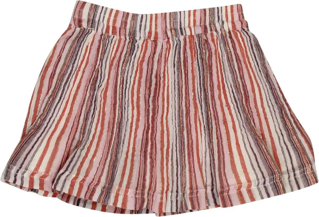 C&A - Pink Striped Skirt- ThriftTale.com - Vintage and second handclothing