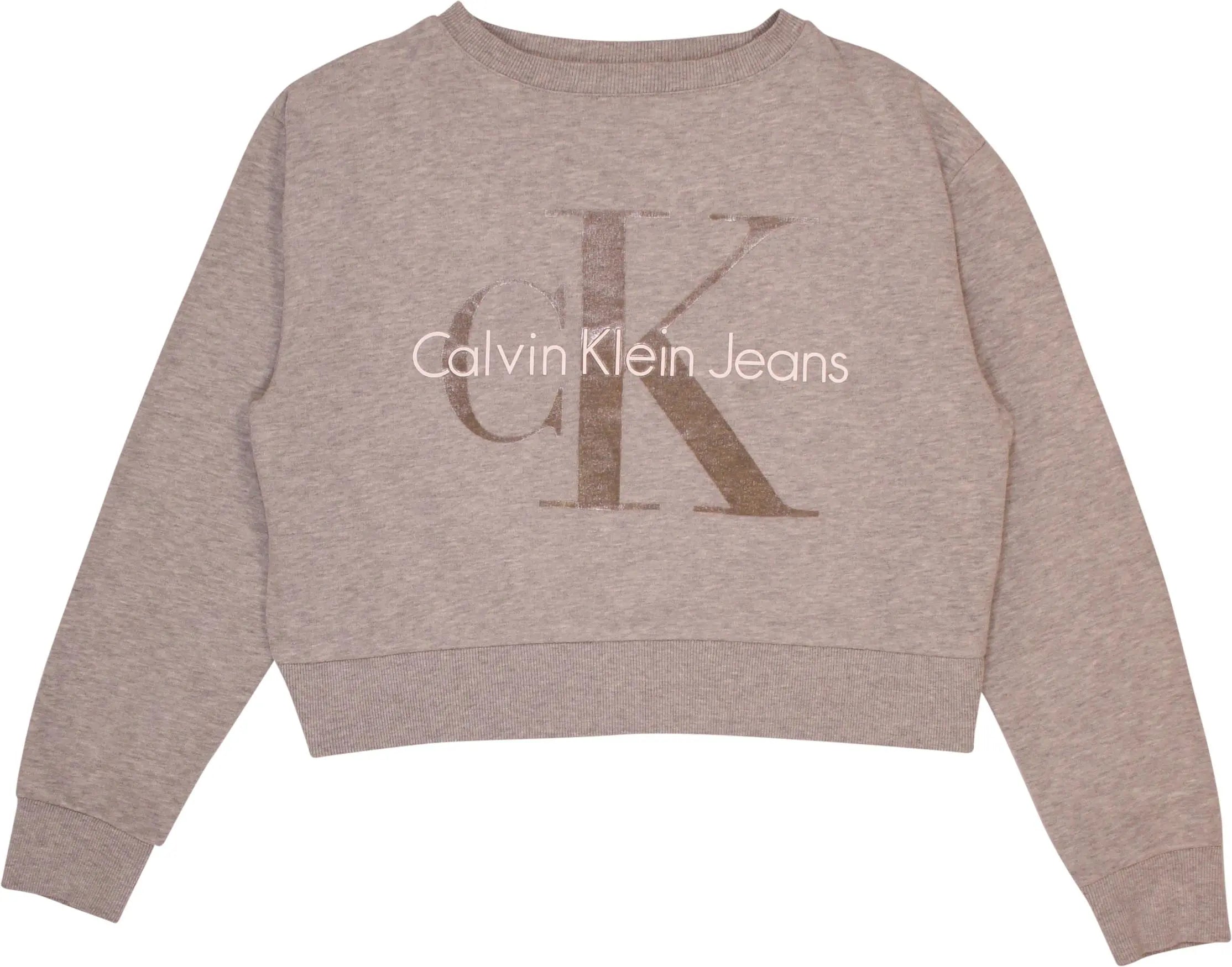 Calvin Klein - Grey Jumper by Calvin Klein- ThriftTale.com - Vintage and second handclothing