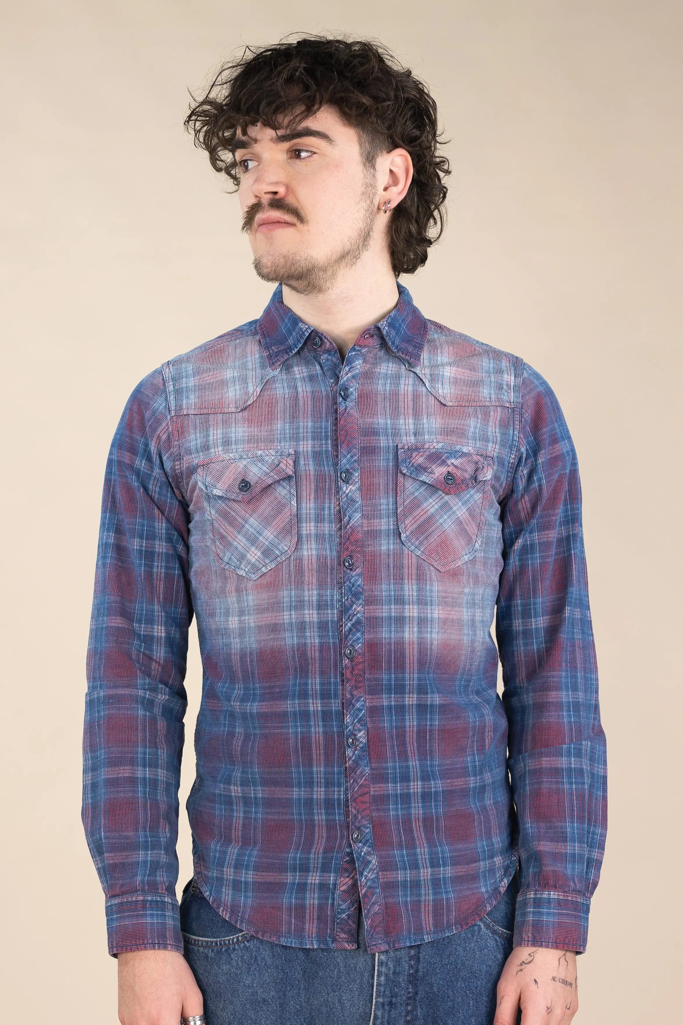 Dstrezzed - Corduroy Shirt- ThriftTale.com - Vintage and second handclothing