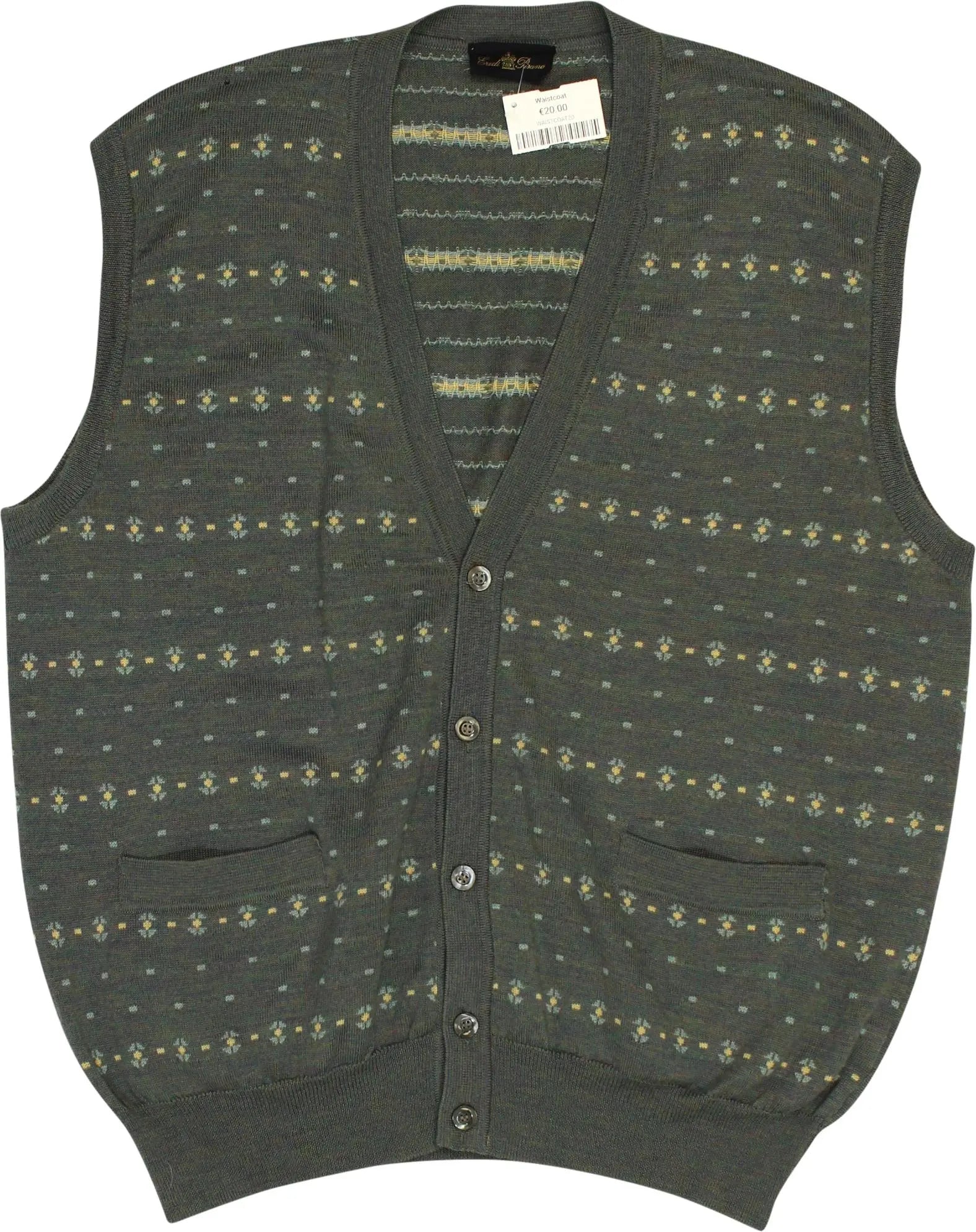 Eredi Pisano - 90's Waistcoat- ThriftTale.com - Vintage and second handclothing