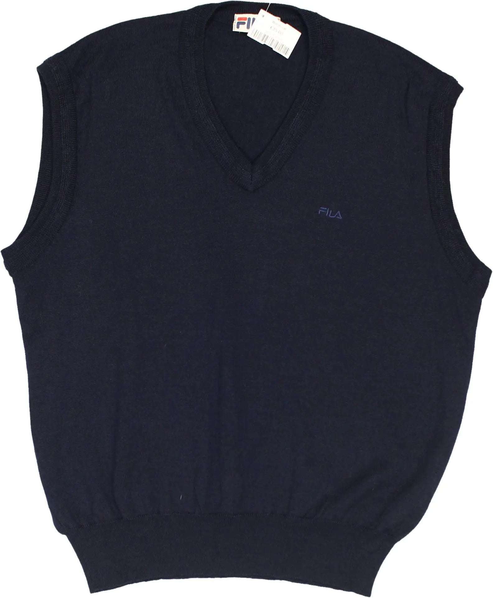 Fila - 90s Knitted Vest- ThriftTale.com - Vintage and second handclothing