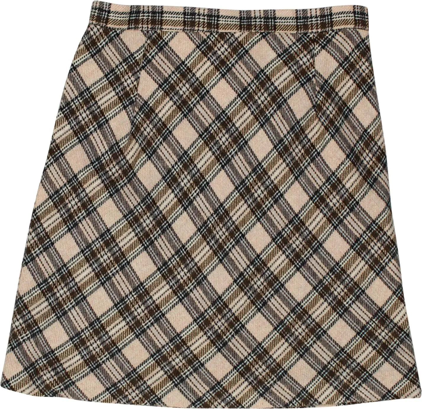 Freeling - Checkered Midi Skirt- ThriftTale.com - Vintage and second handclothing
