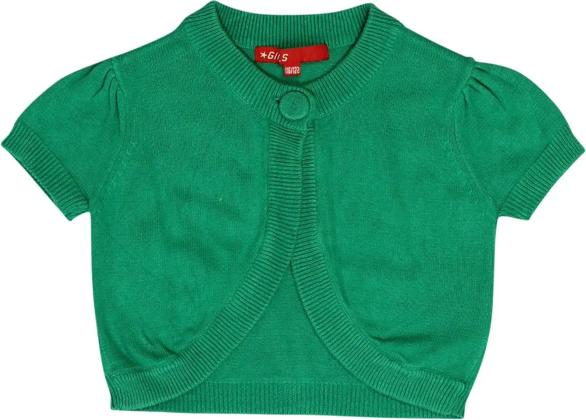 GIRLS - Green Cardigan- ThriftTale.com - Vintage and second handclothing