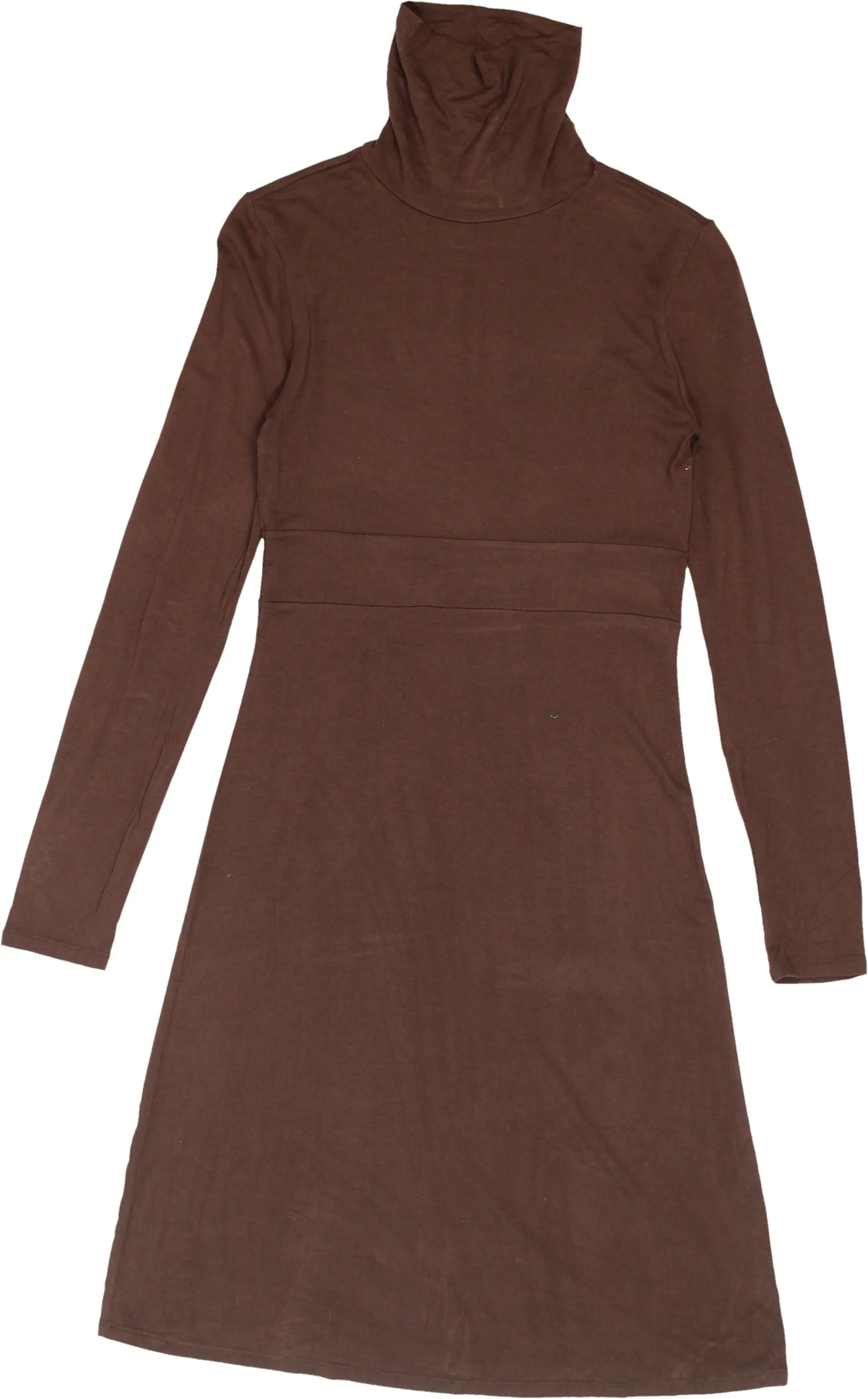 HEMA - Long Sleeve Turtleneck Dress- ThriftTale.com - Vintage and second handclothing