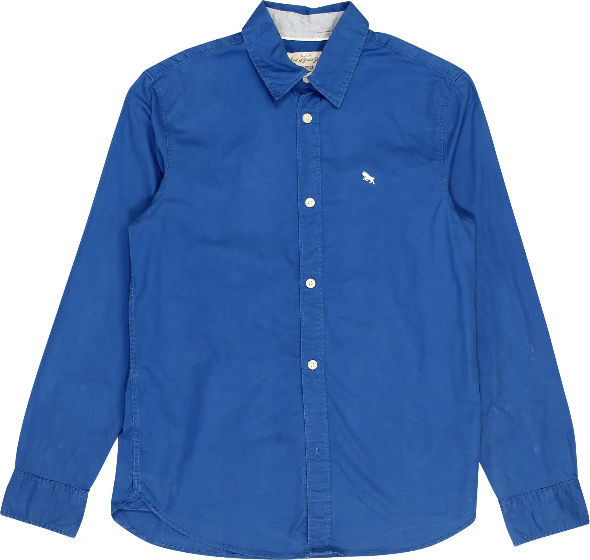 H&M - Blue Long Sleeve Shirt- ThriftTale.com - Vintage and second handclothing