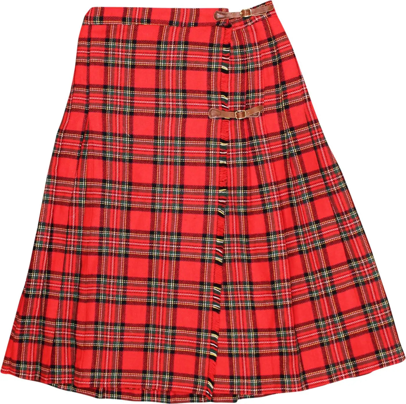 Handmade - Tartan Skirt- ThriftTale.com - Vintage and second handclothing