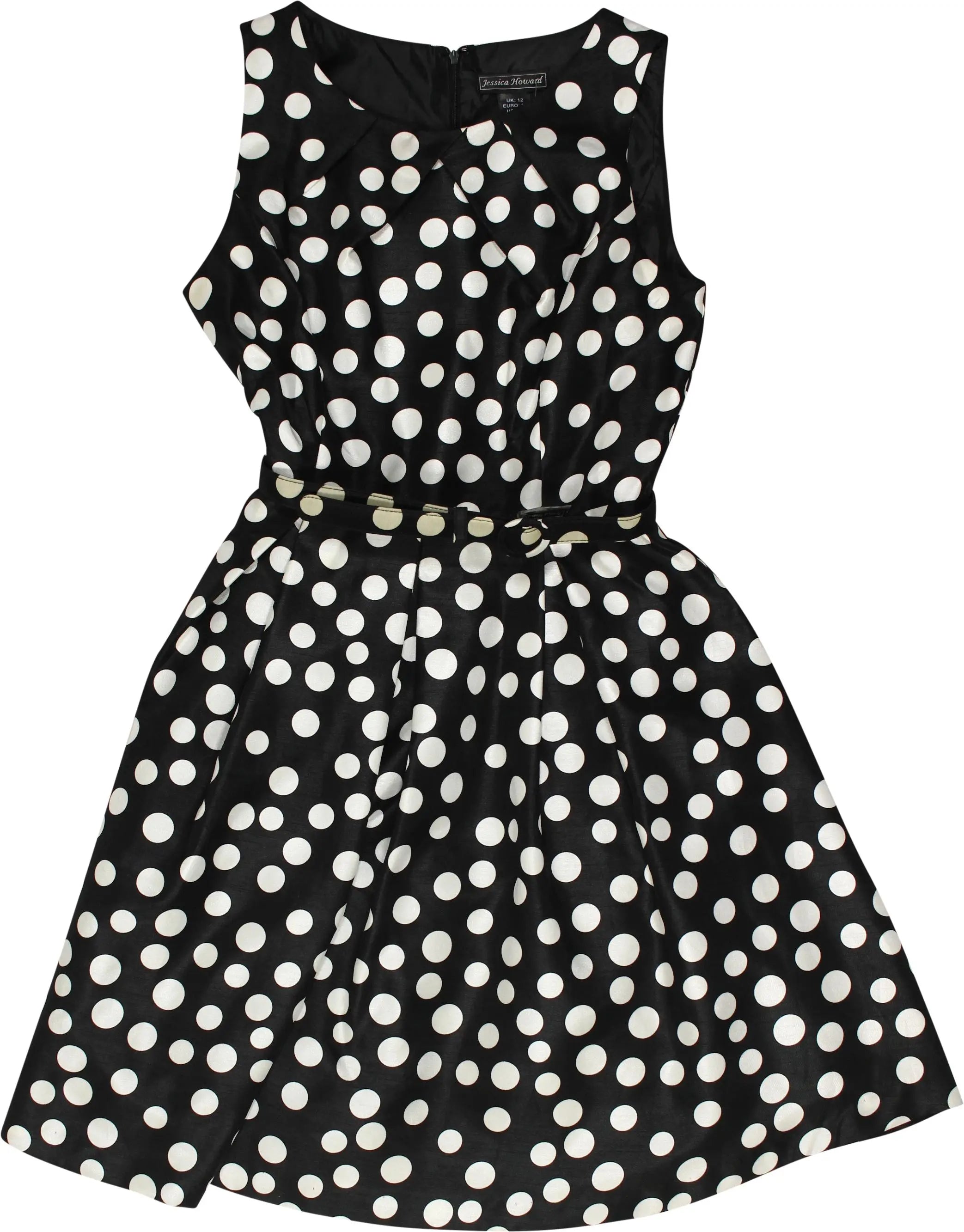 Jessica Howard - Polkadot Dress- ThriftTale.com - Vintage and second handclothing