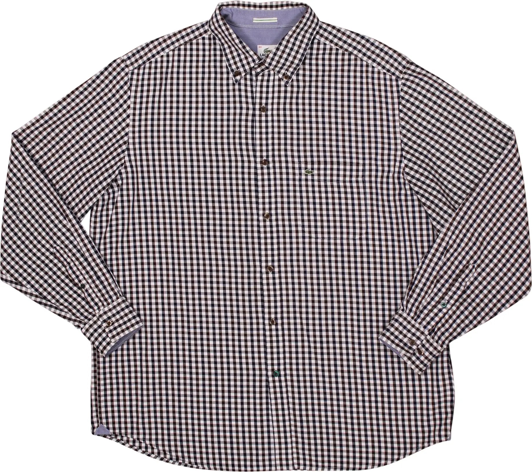 Lacoste - Checked Shirt by Lacoste- ThriftTale.com - Vintage and second handclothing