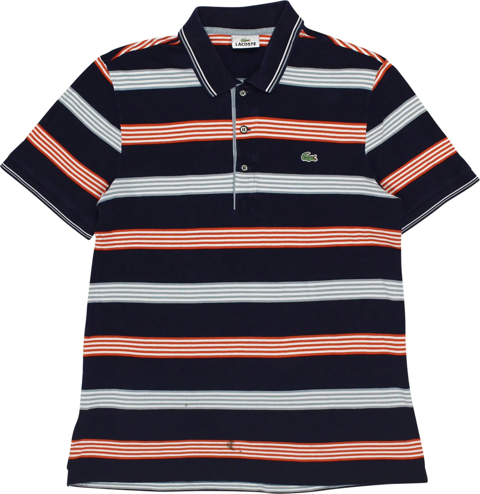 Lacoste - Striped Polo by Lacoste- ThriftTale.com - Vintage and second handclothing