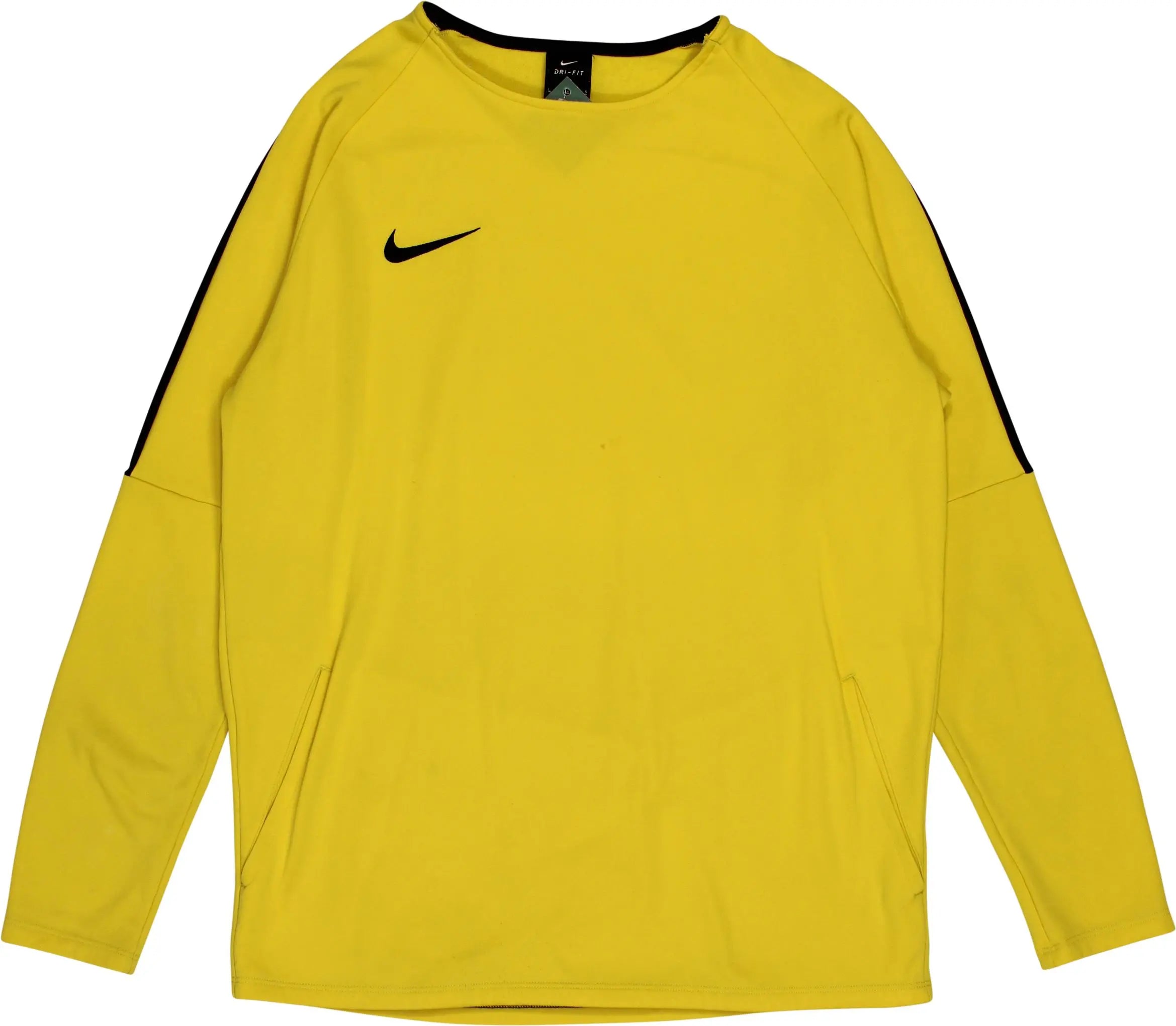 Nike - Yellow Sweater by Nike- ThriftTale.com - Vintage and second handclothing