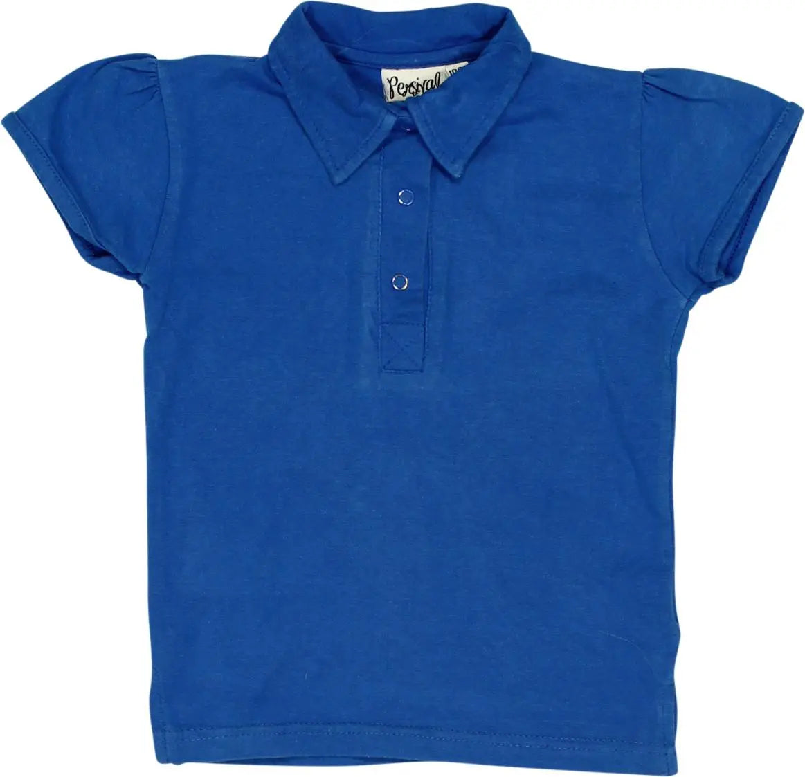 Persival - Blue Short Sleeve Polo- ThriftTale.com - Vintage and second handclothing