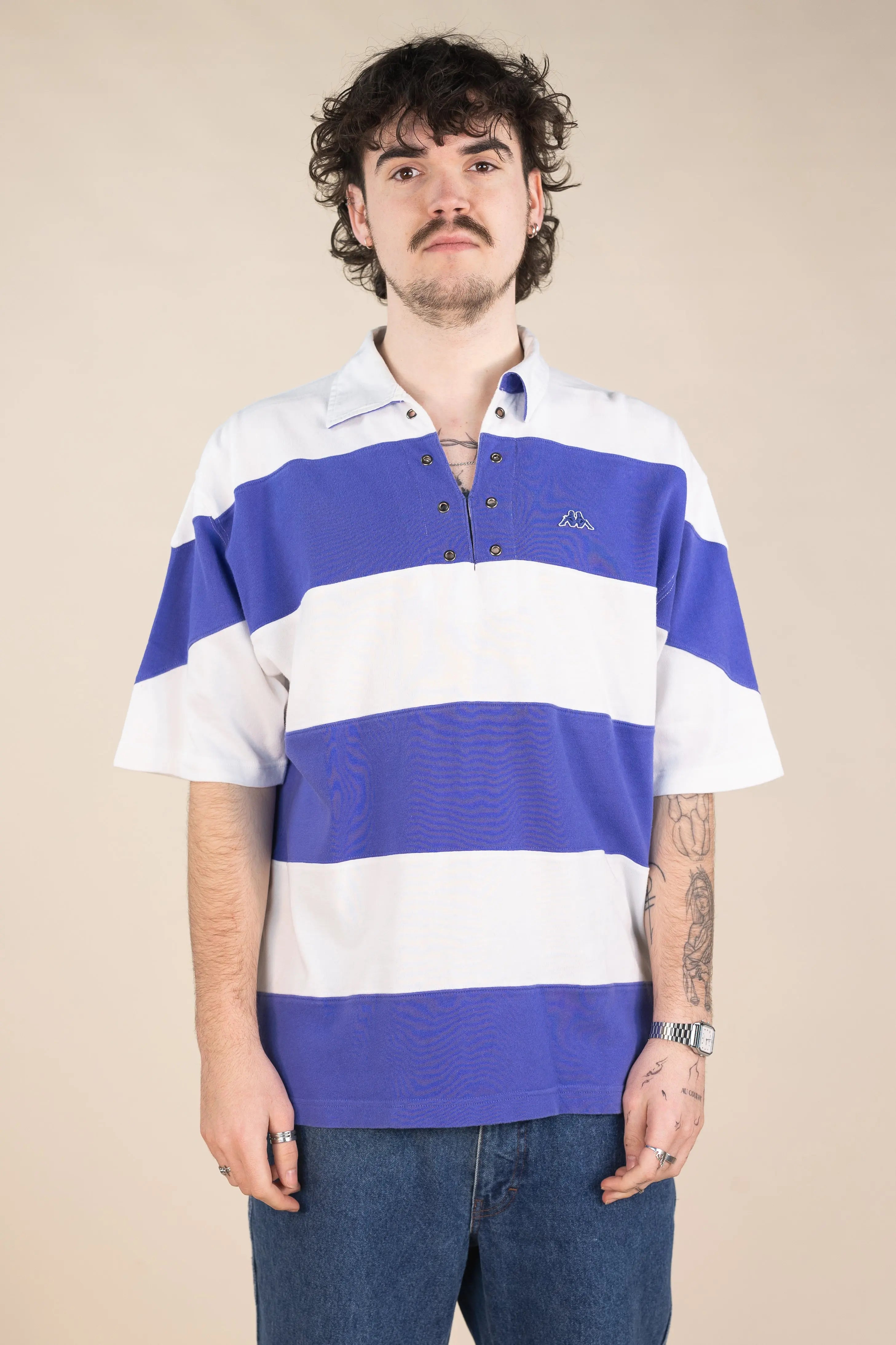 Robe di Kappa - Striped Polo- ThriftTale.com - Vintage and second handclothing