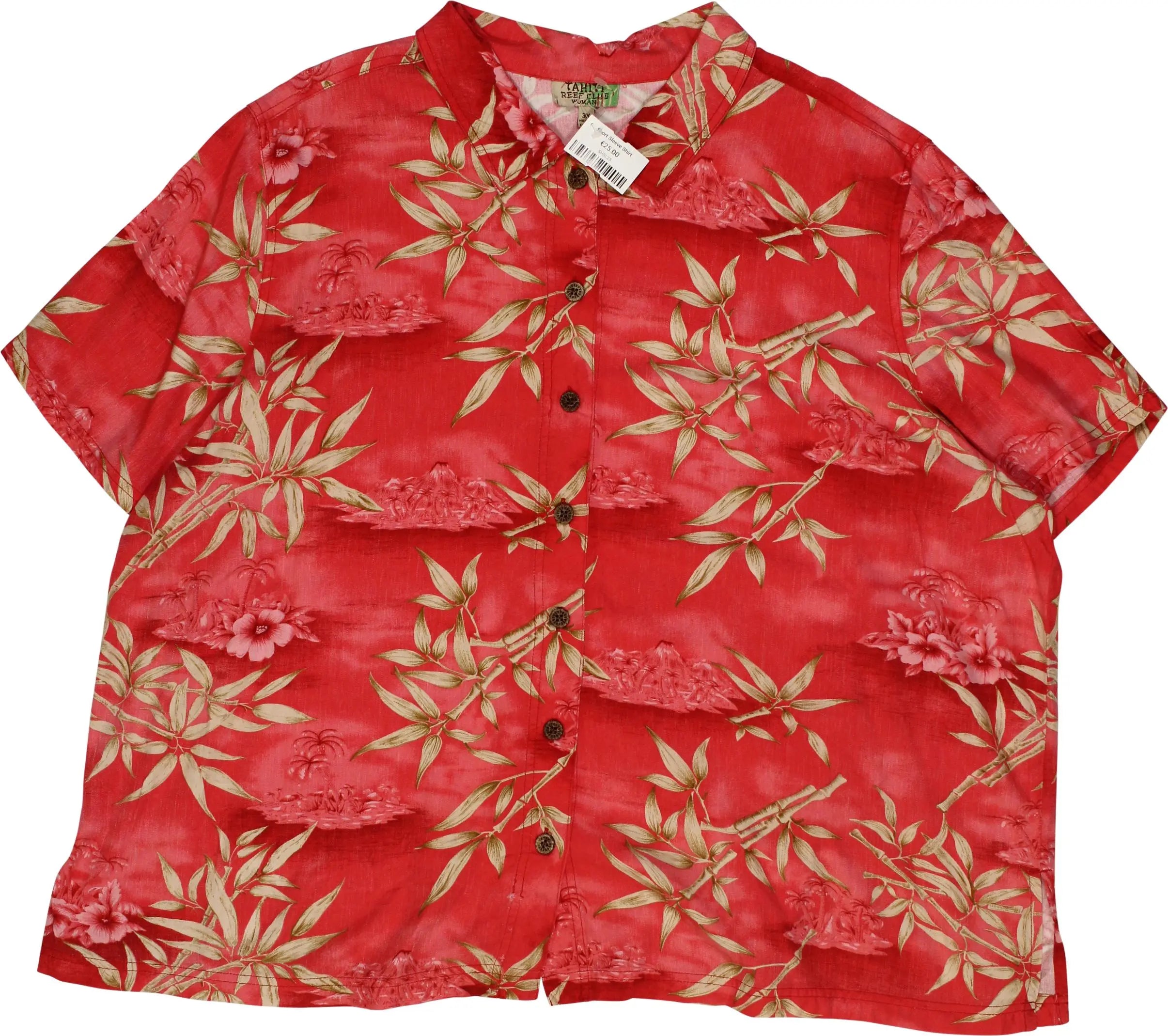 Tahiti Reef Club - Hawaiian Shirt- ThriftTale.com - Vintage and second handclothing