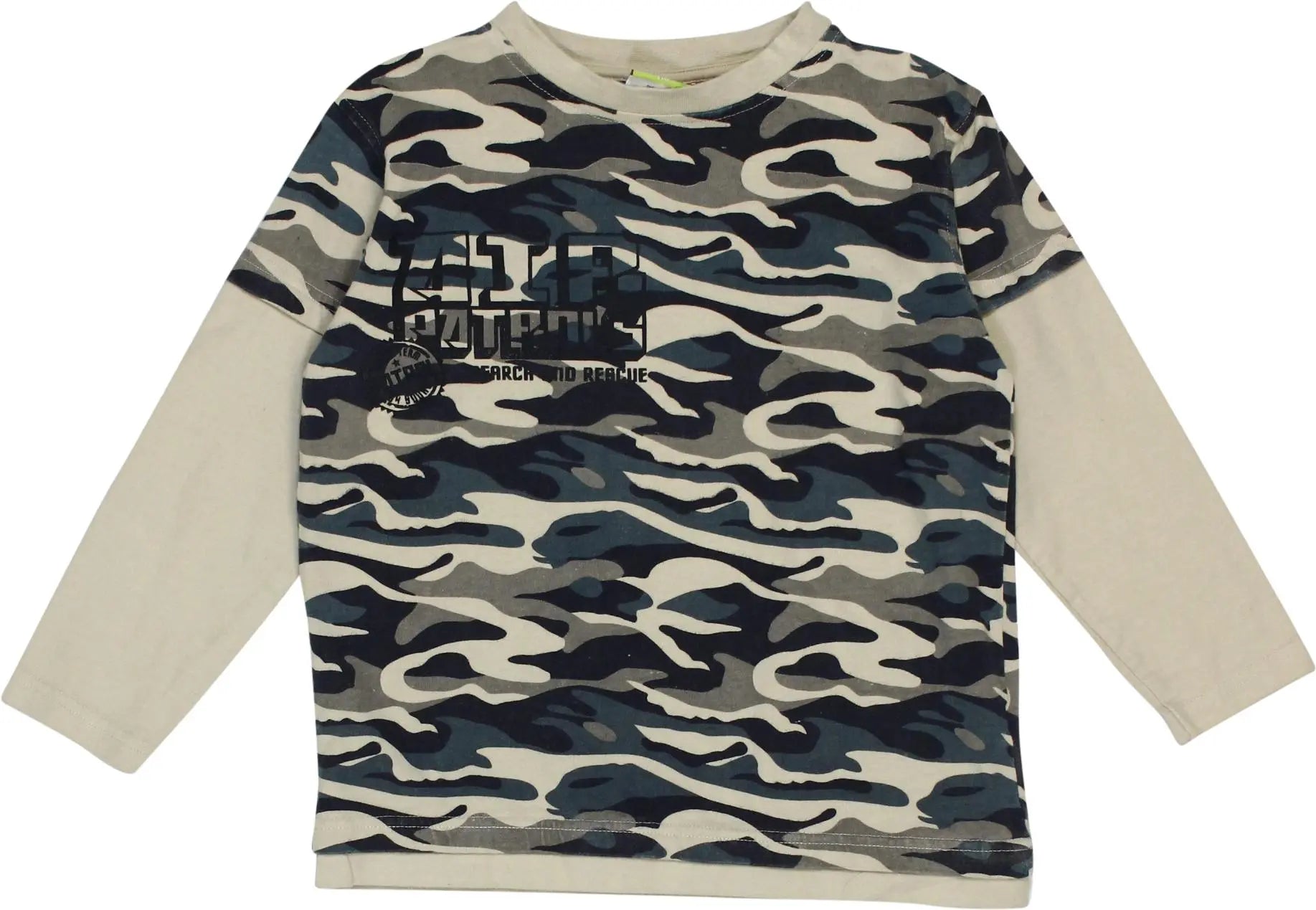 Topolino - Camouflage Long Sleeve- ThriftTale.com - Vintage and second handclothing