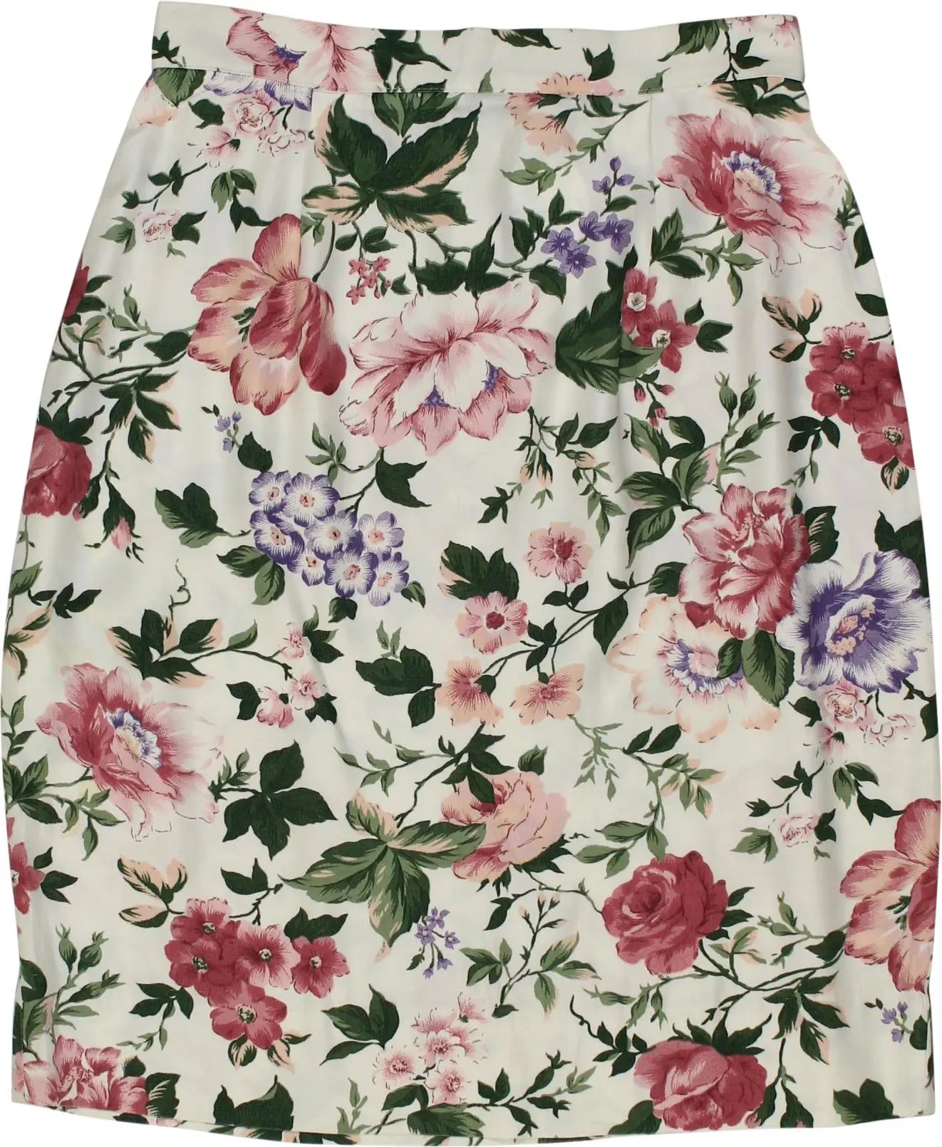 Unknown - Floral Skirt- ThriftTale.com - Vintage and second handclothing