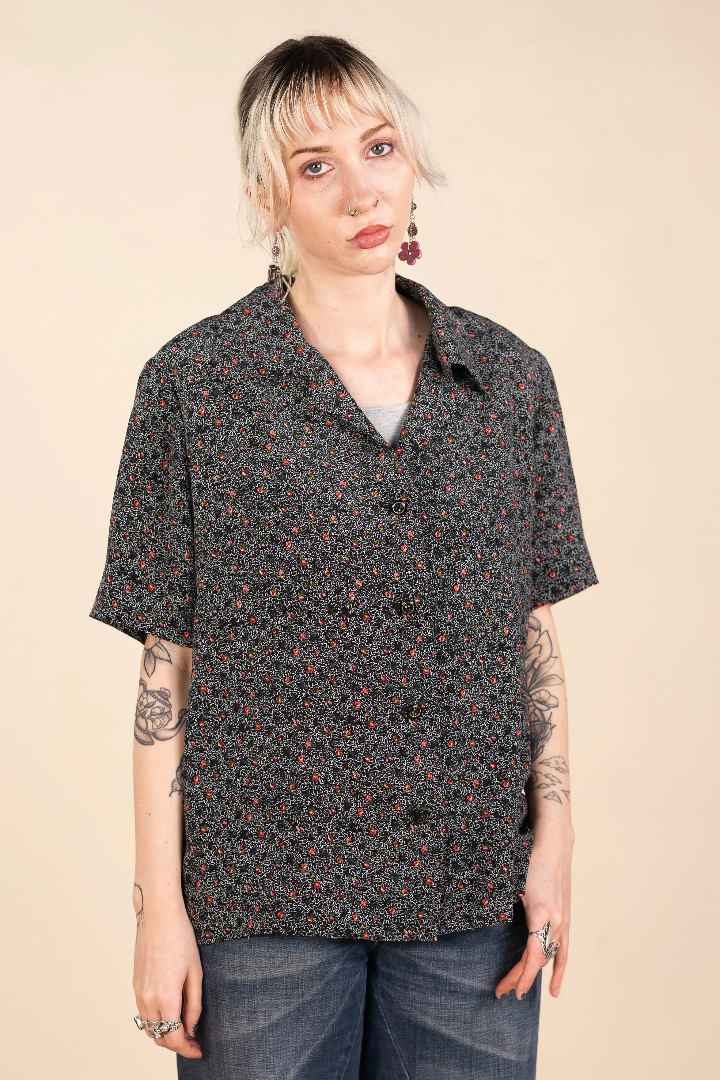 Unknown - Handmade 90s Shirt- ThriftTale.com - Vintage and second handclothing