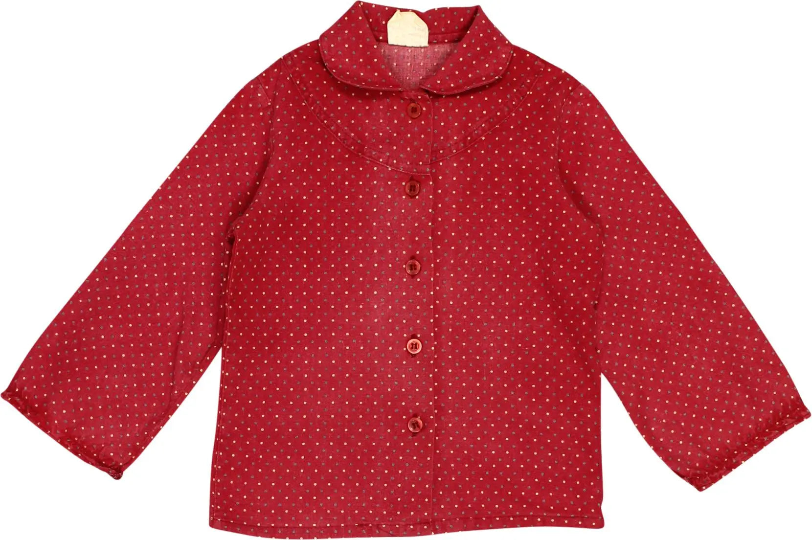 Unknown - Vintage Polkadot Blouse- ThriftTale.com - Vintage and second handclothing