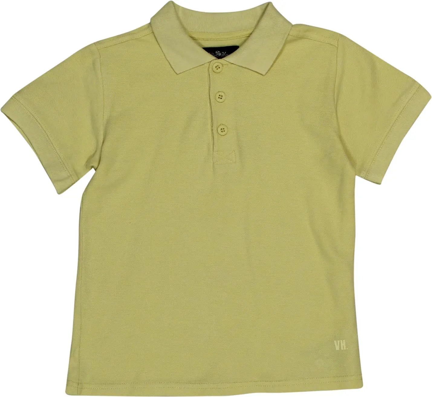 Villa Happ - Yellow Polo Shirt- ThriftTale.com - Vintage and second handclothing
