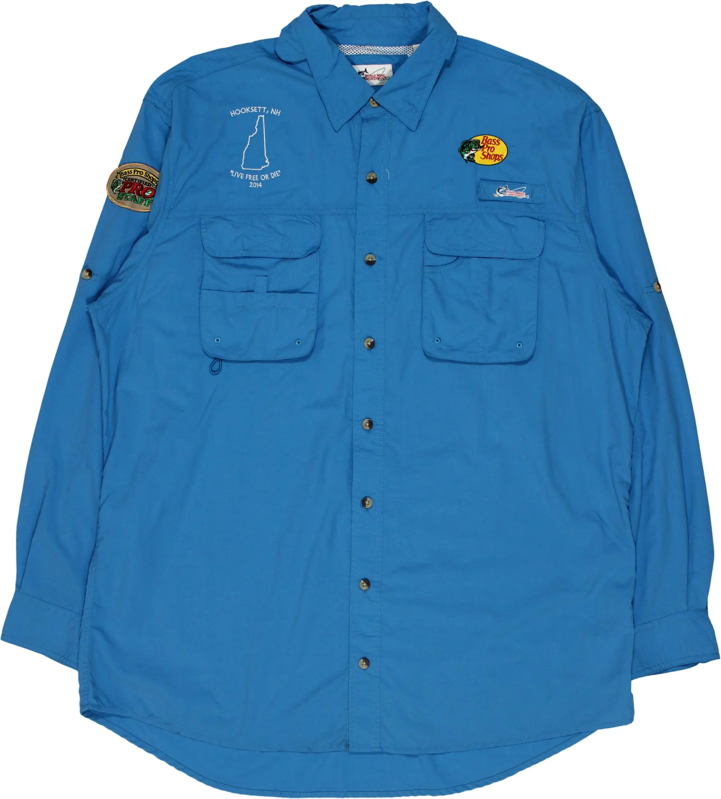 World Wide Sportsman - Fishing Shirt- ThriftTale.com - Vintage and second handclothing