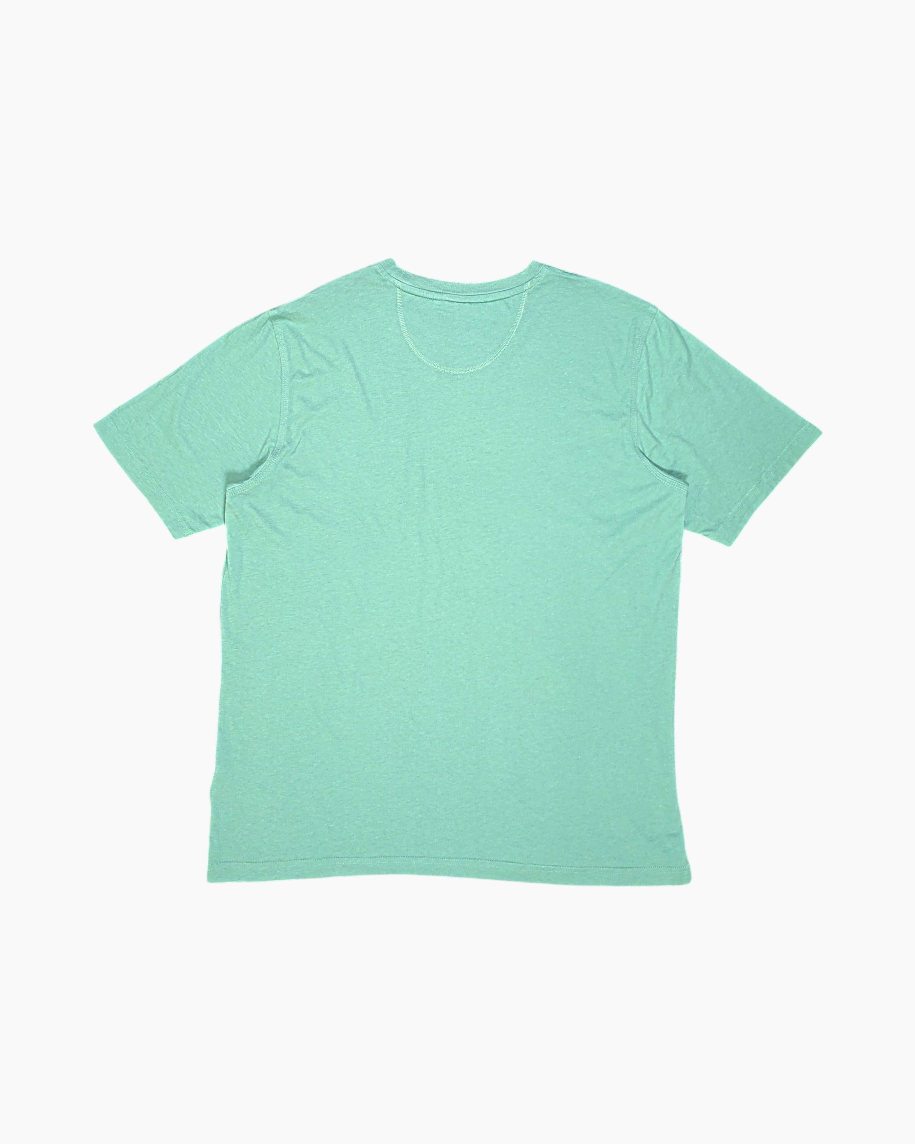 Back Pre-owned adidas Graphic T-Shirt – Green Printed Trefoil