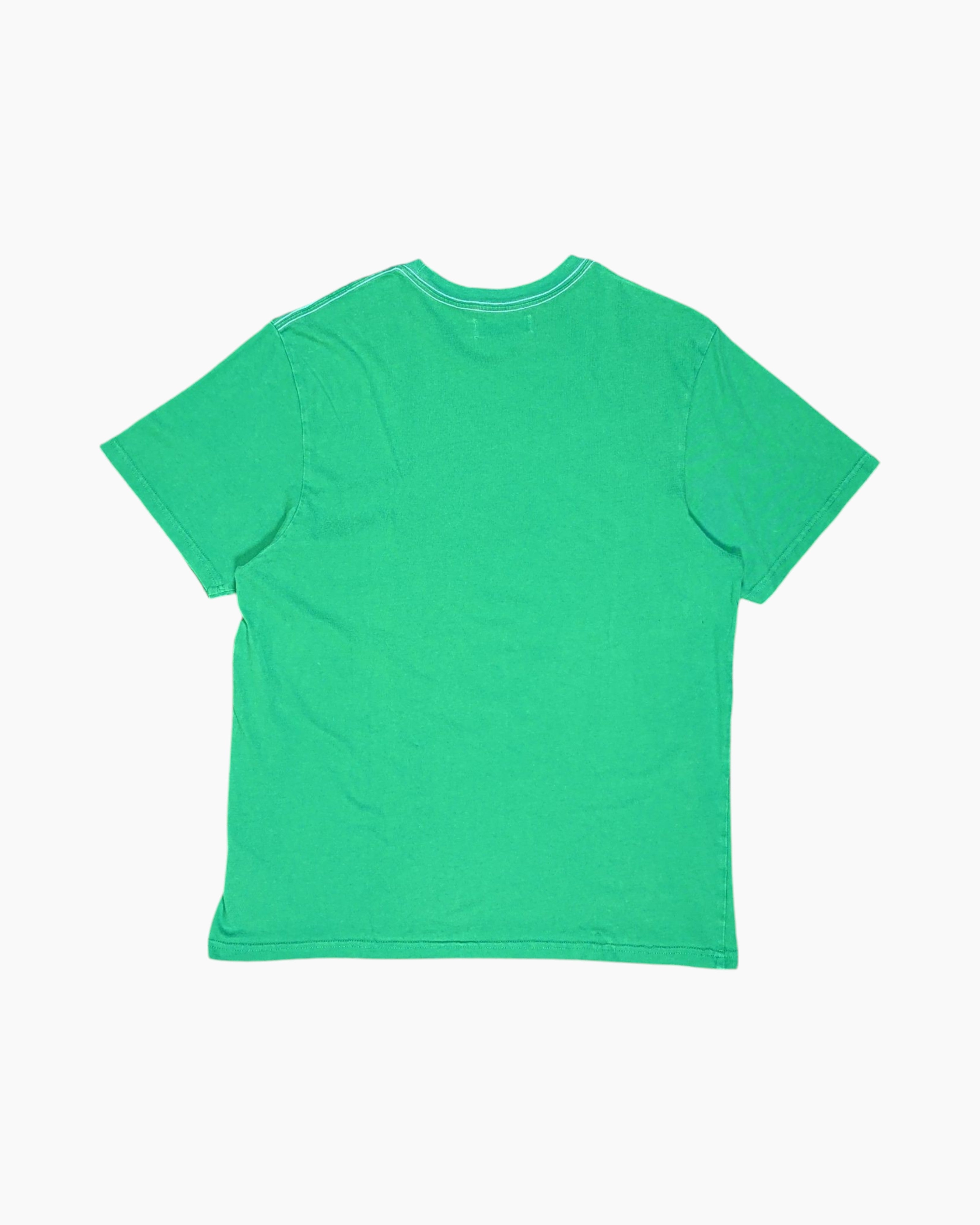 Back Pre-owned adidas Graphic T-Shirt – Green Front Logo Print