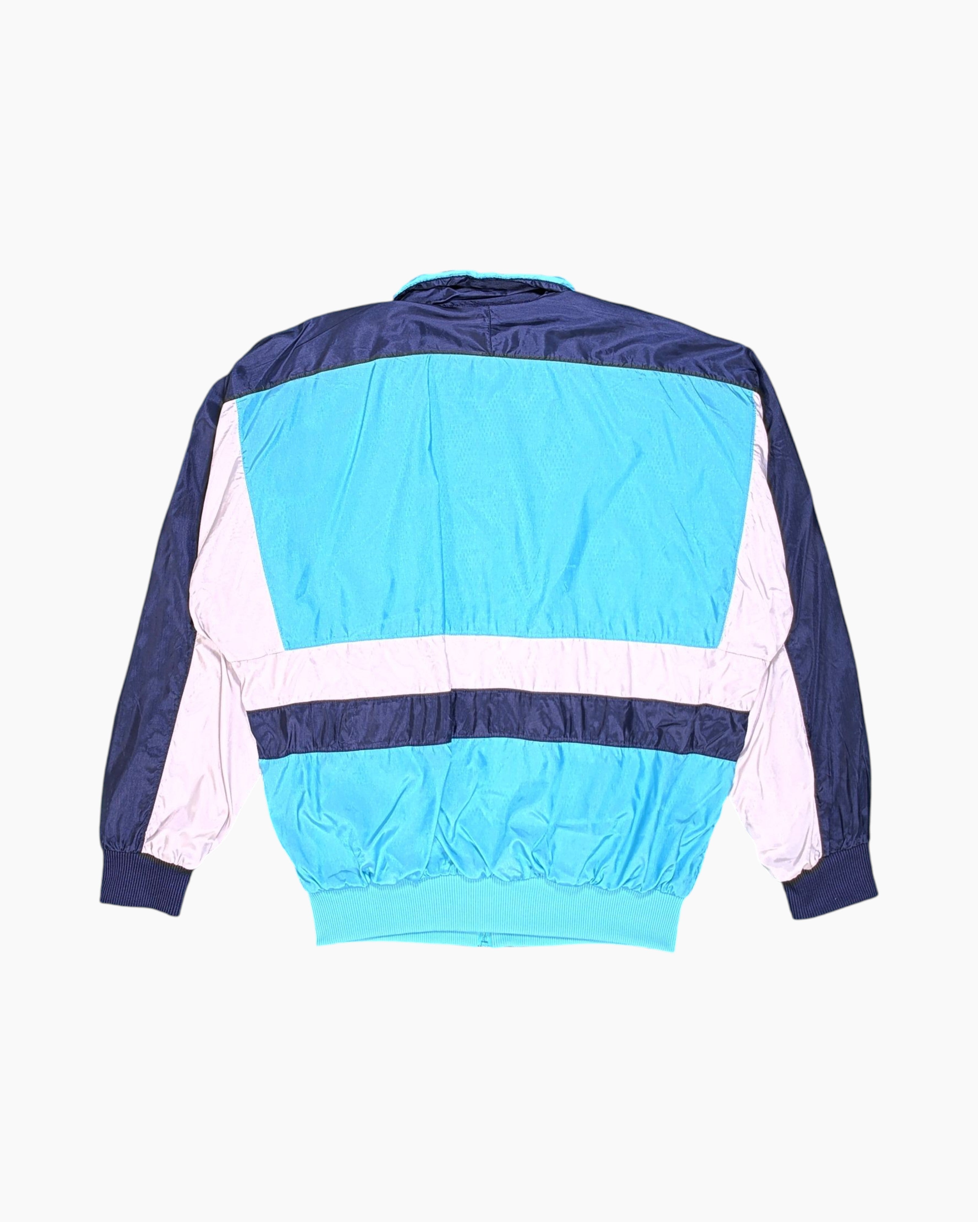 Back Vintage 80s/90s adidas Track Jacket – Blue Colorblock