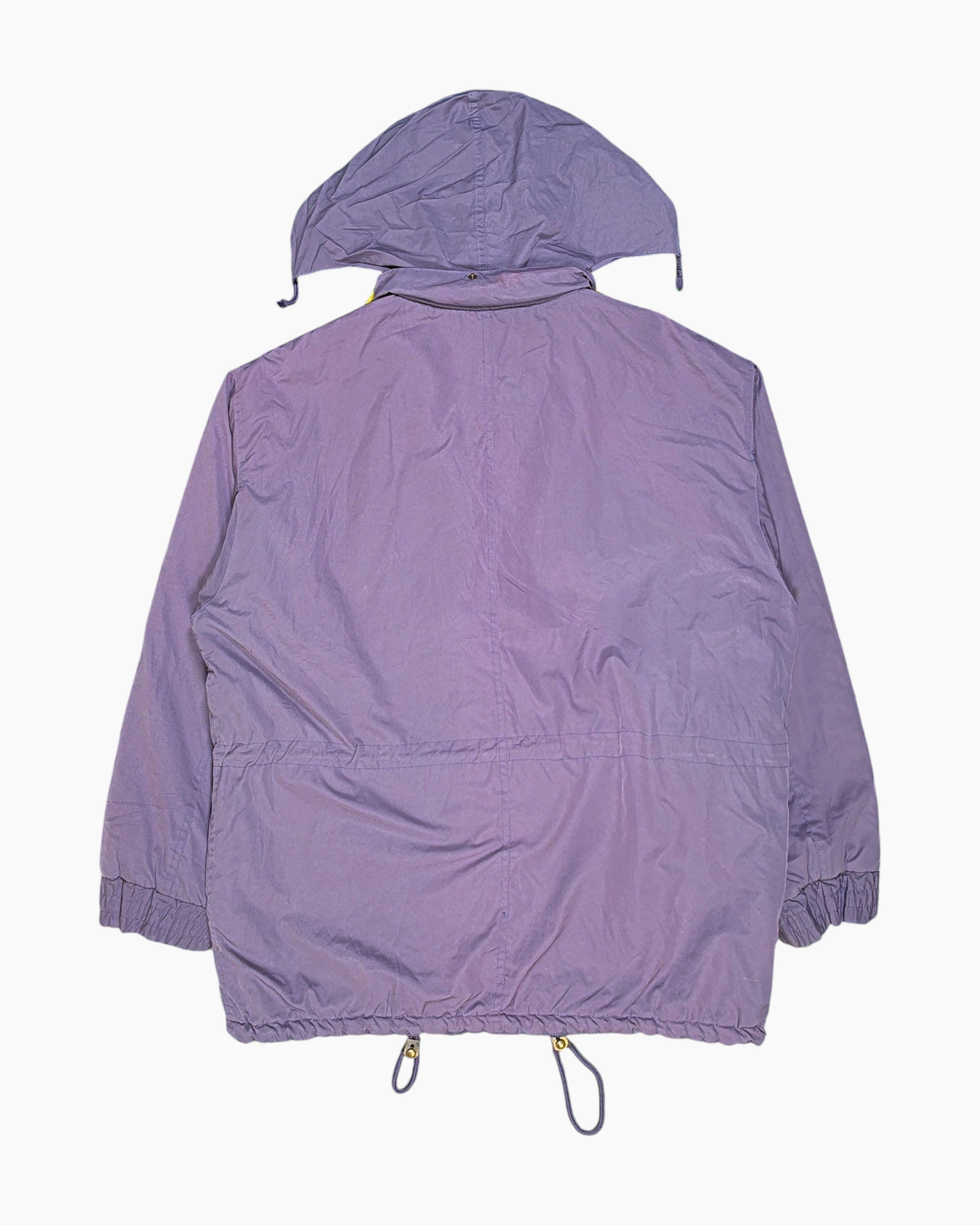 Back Vintage 80s/90s Cerruti 1881 Sport Hooded Anorak Jacket – Purple Colorblock