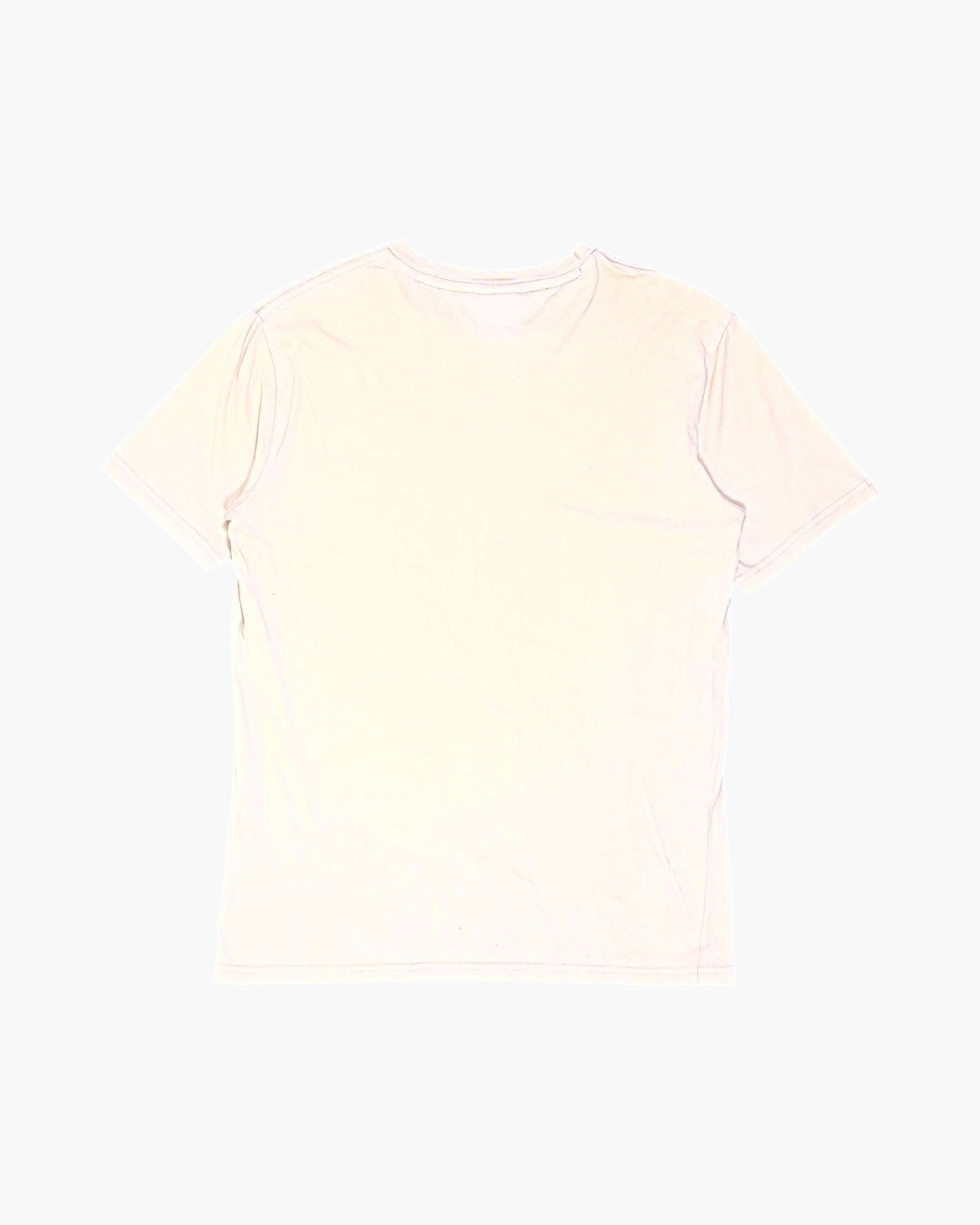 Back Pre-owned Champion Graphic T-Shirt – Cream Front Logo (SMALL)