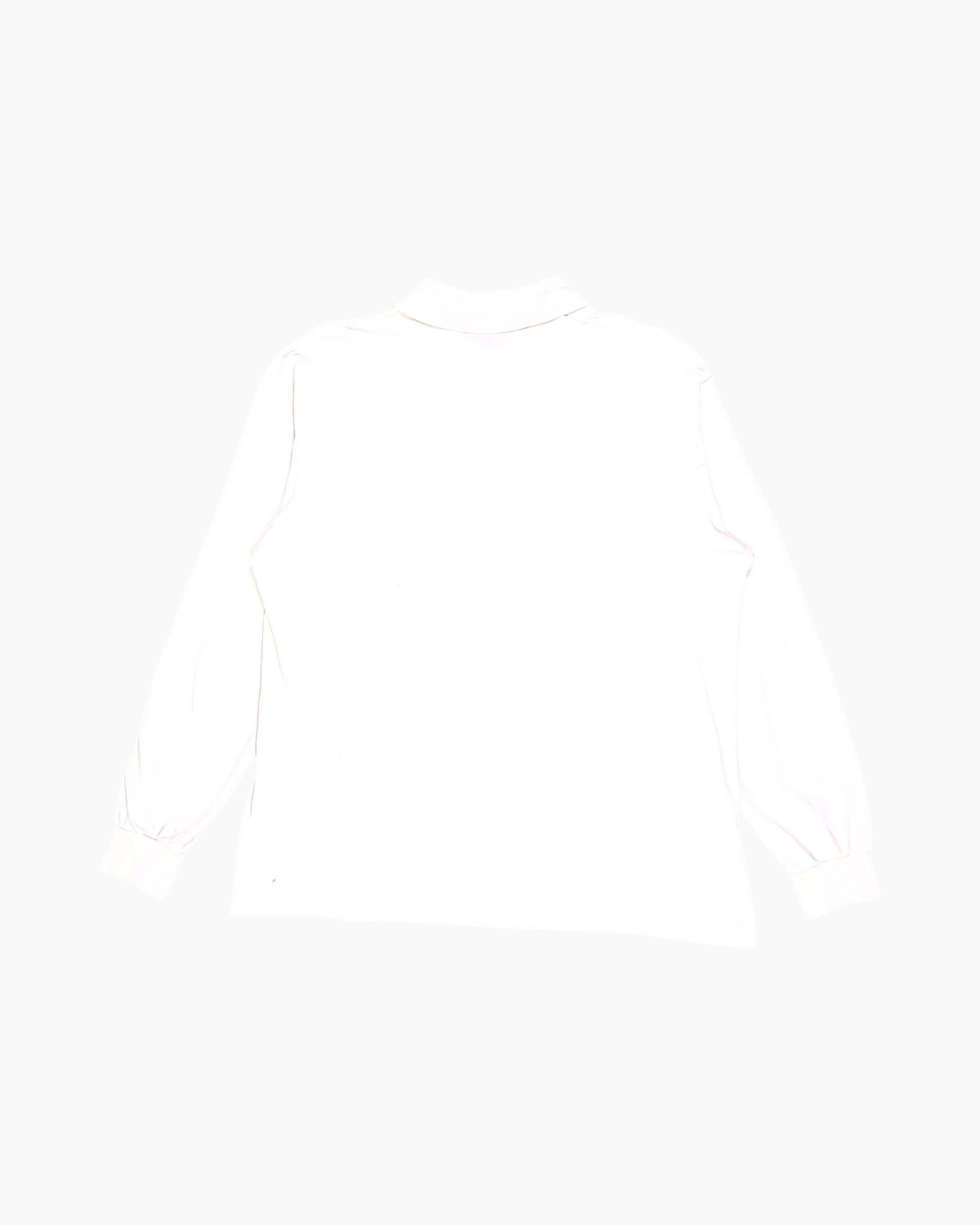 Back Vintage 70s/80s CHEMISE LACOSTE Polo Shirt (Long Sleeve) – Cream Piqué