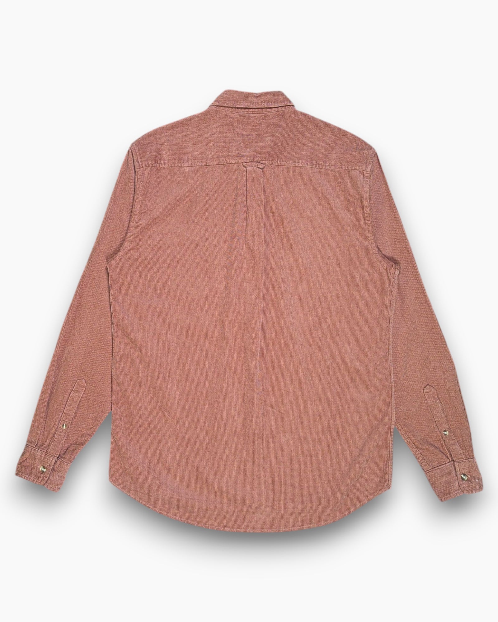 Back Pre-owned COTTON ON Button-Down Shirt – Brown Corduroy (Size S)