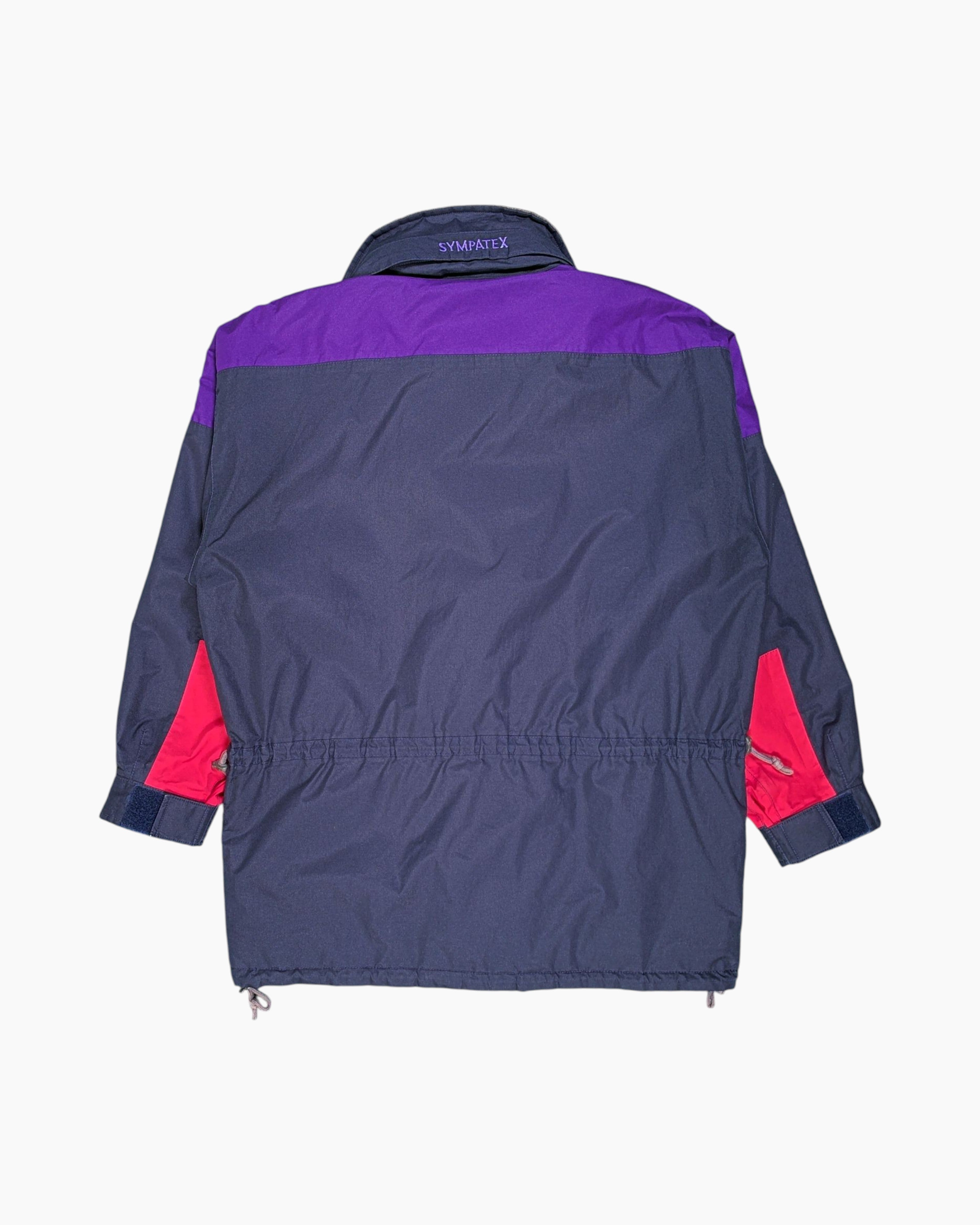 Back Vintage 80s/90s Craft Ski Jacket – Purple Colorblock