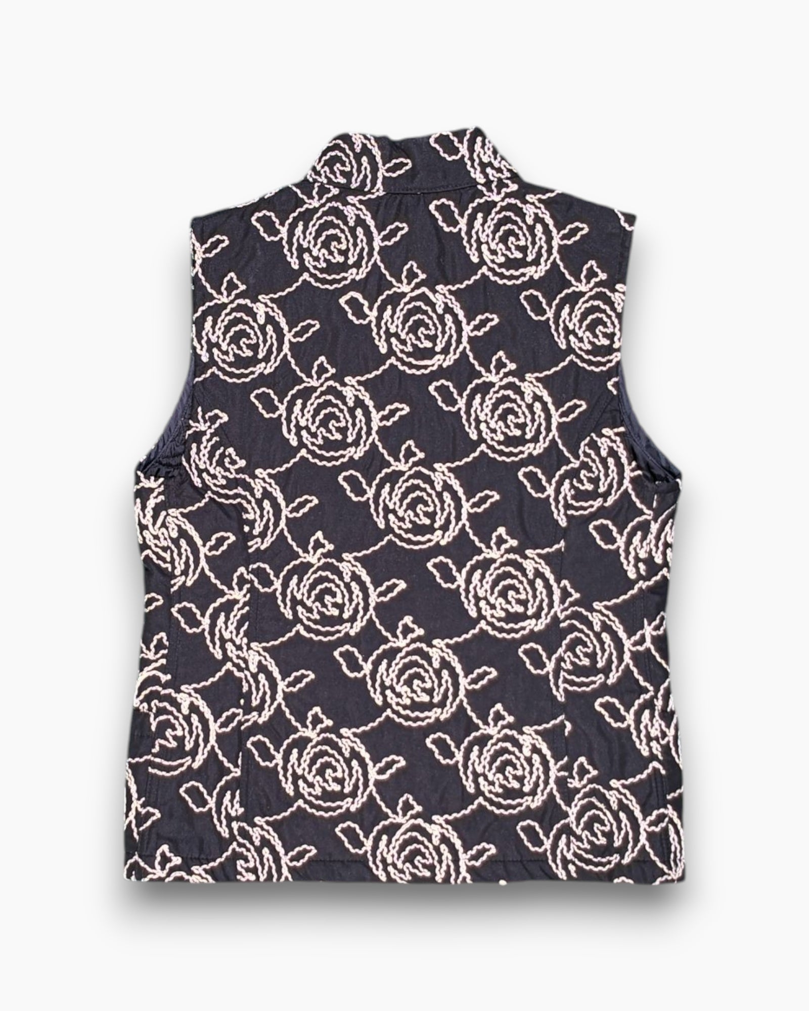 Back Pre-owned Dasca Sleeveless Top – Black Quilted Lining