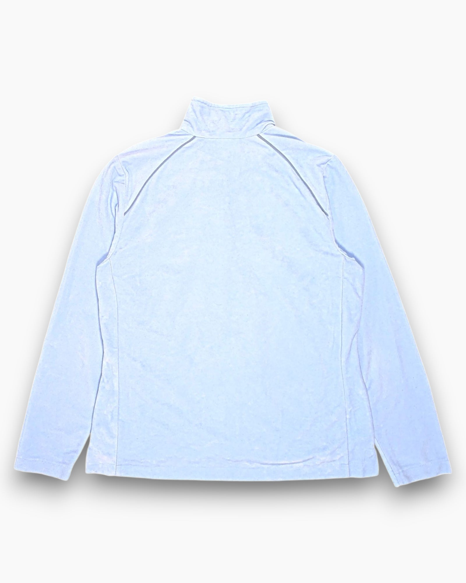 Back Vintage Y2K DIADORA Track Jacket – Pastel Blue Zip-Up