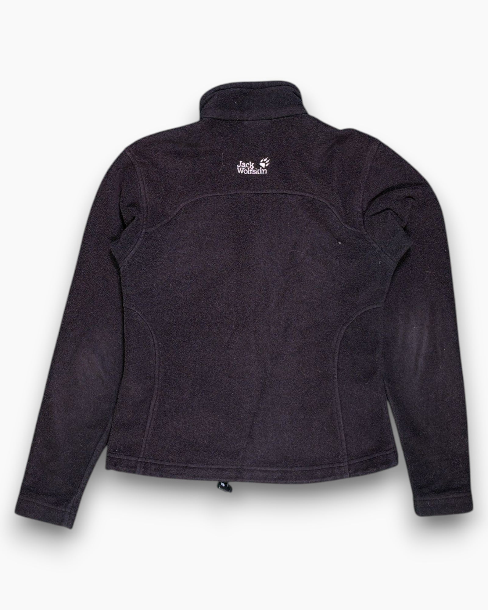 Back Pre-owned Jack Wolfskin Fleece Jacket – Black Full-Zip