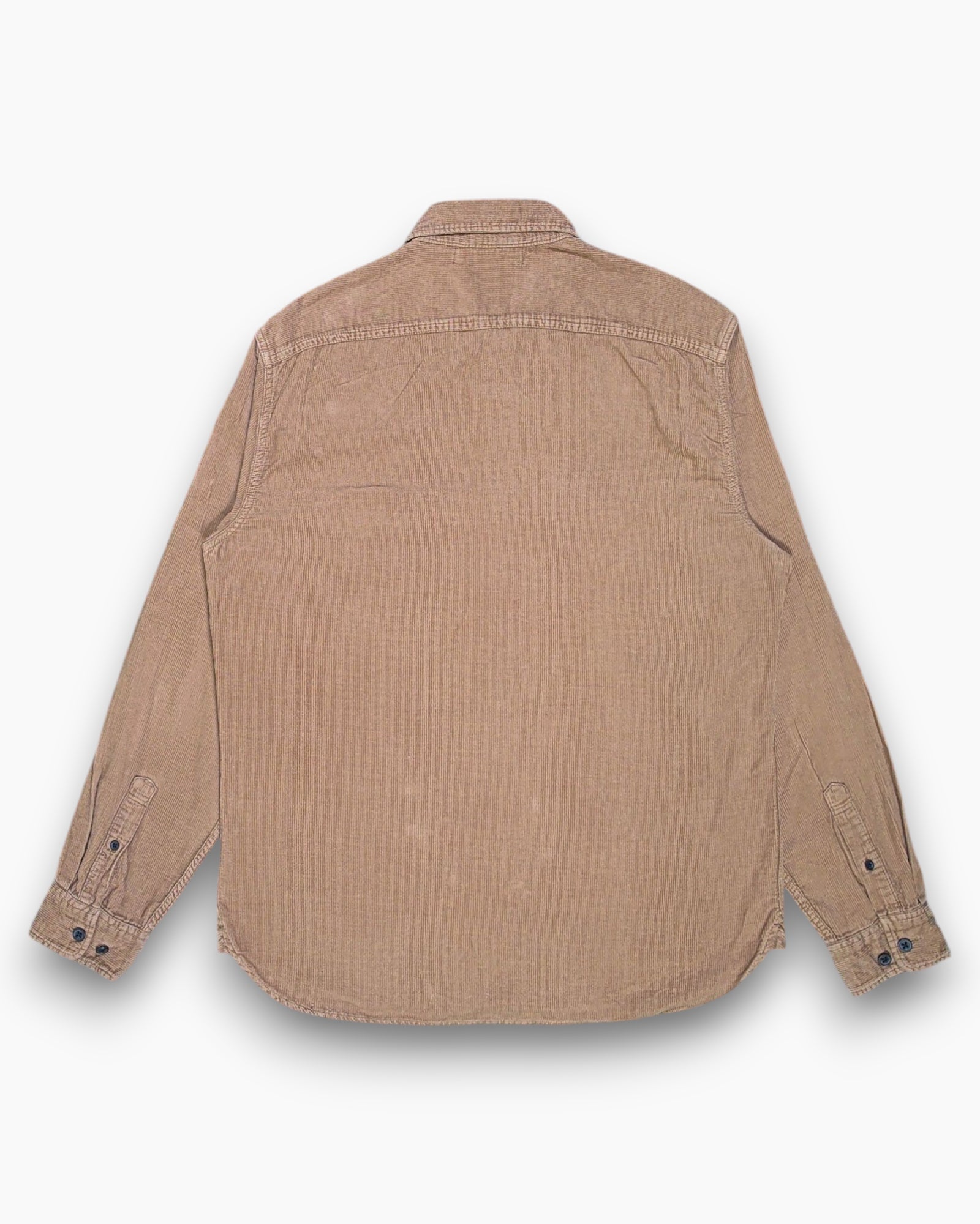 Back Pre-owned L.O.G.G. Button-Down Shirt – Brown Workwear Overshirt