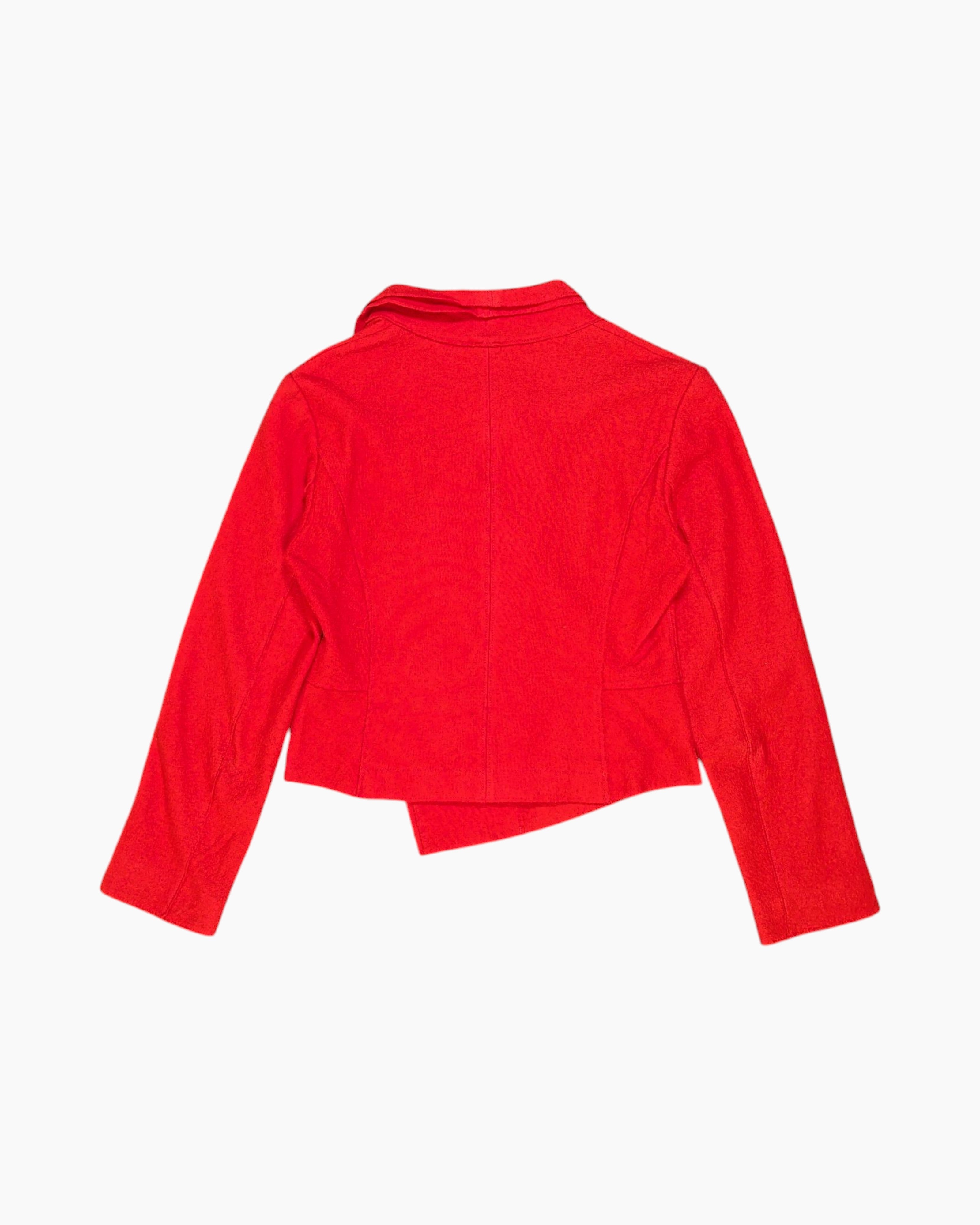 Back Pre-owned MARCCAIN Blazer – Red Notched Lapel (Size S)