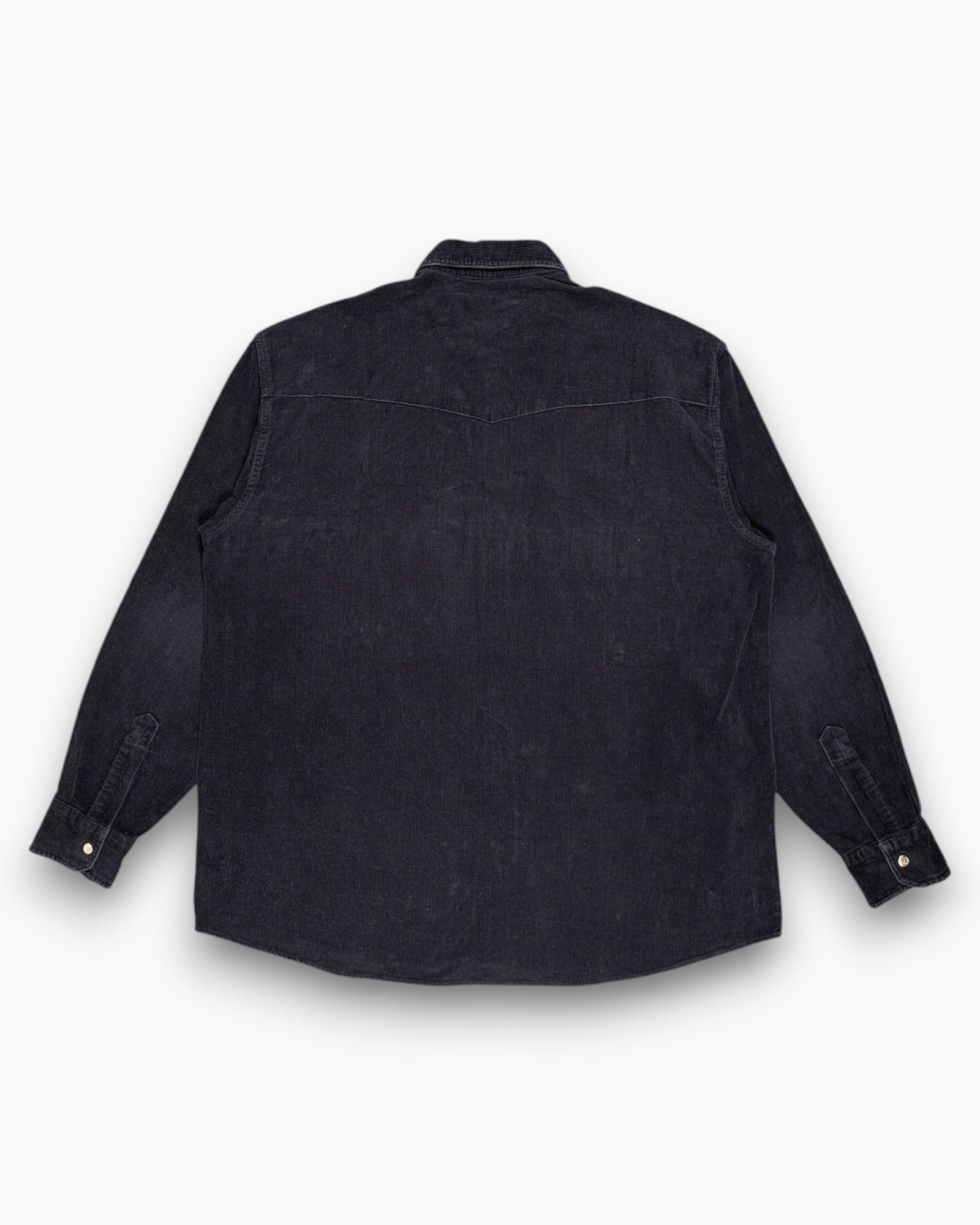 Back Pre-owned RIFLE Corduroy Overshirt – Black Boxy Workwear