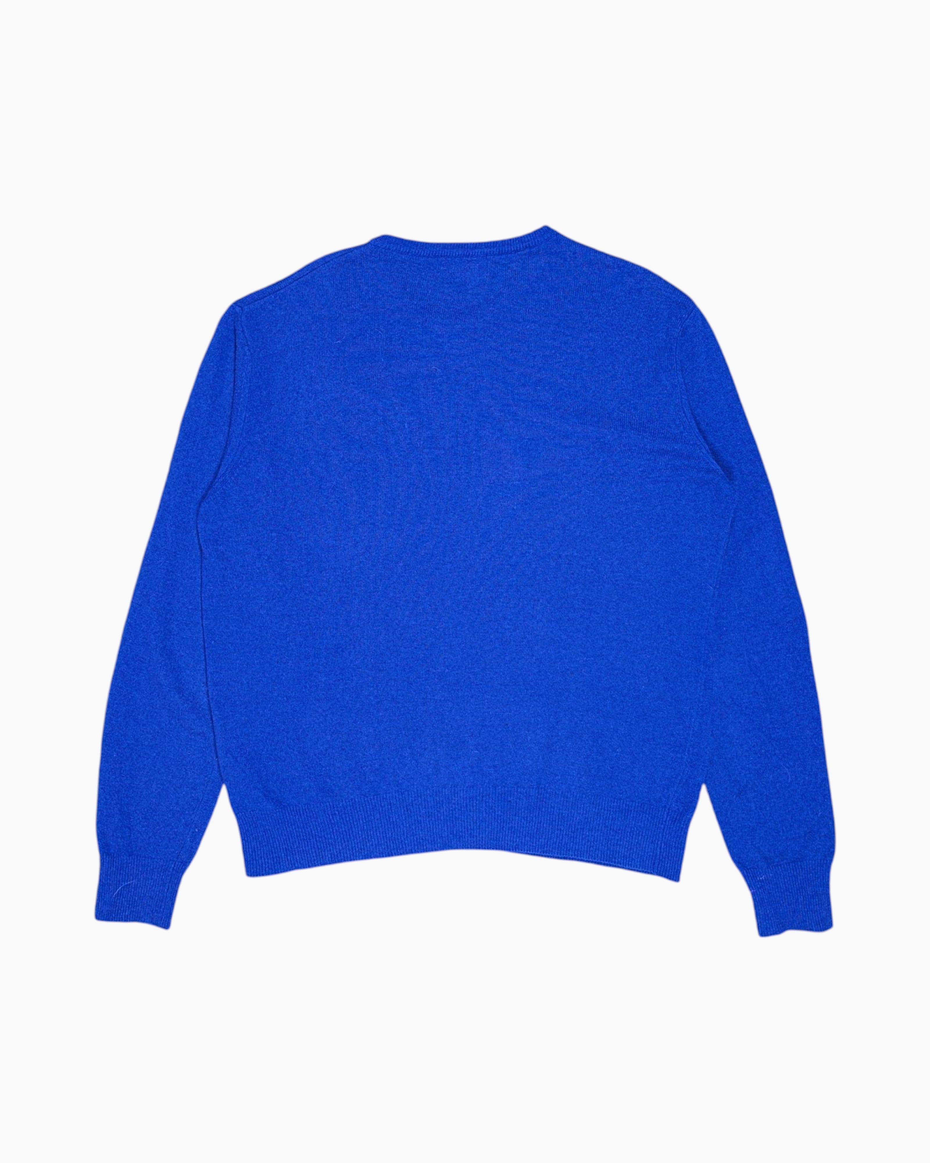 Back Pre-owned ROBE DI KAPPA Pullover Sweater – Blue Embroidered Logo