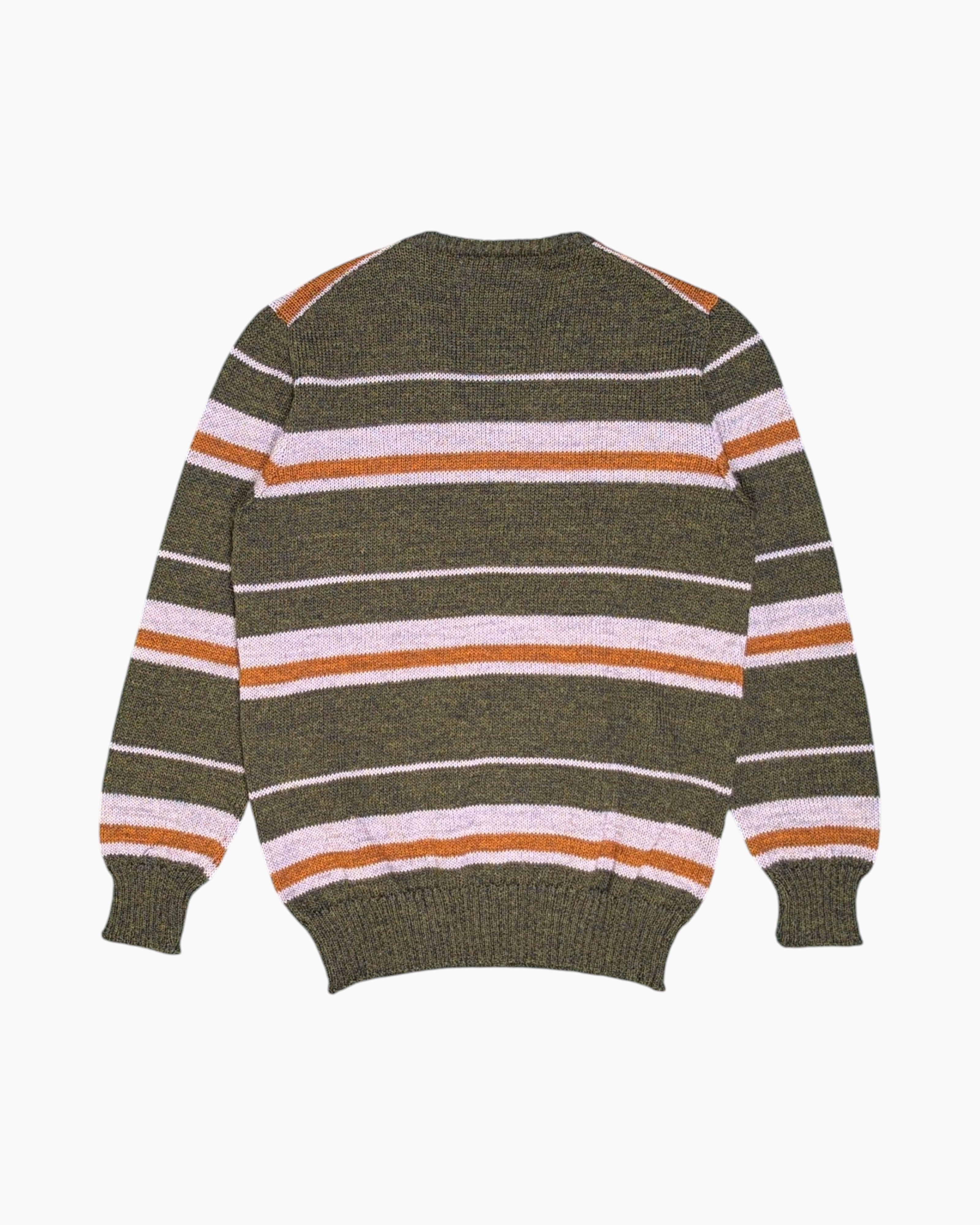 Back Vintage 80s/90s SERGIO TACCHINI Pullover Sweater – Green Striped