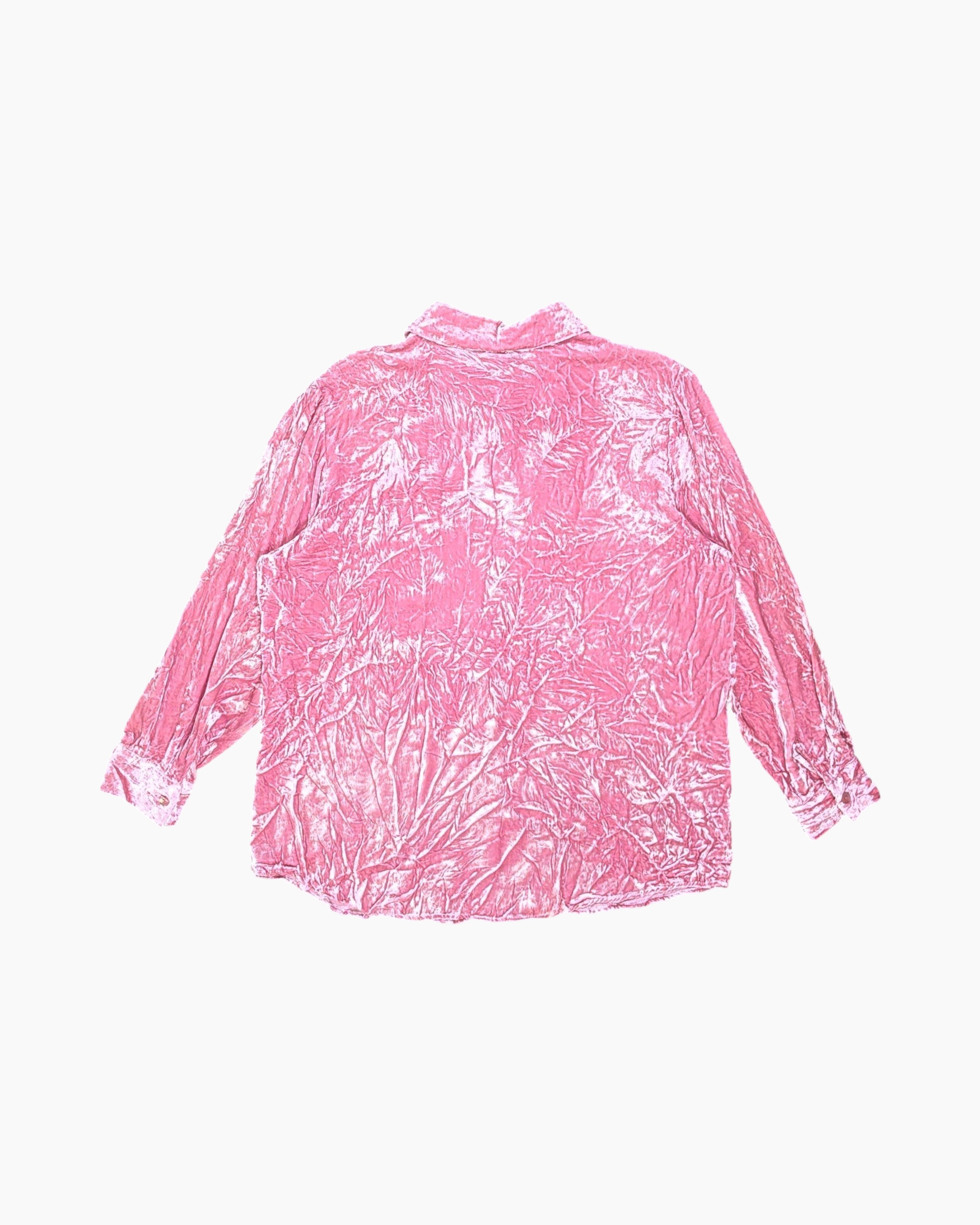 Back Pre-owned Soft Surroundings Button-Down Shirt – Pink Lined