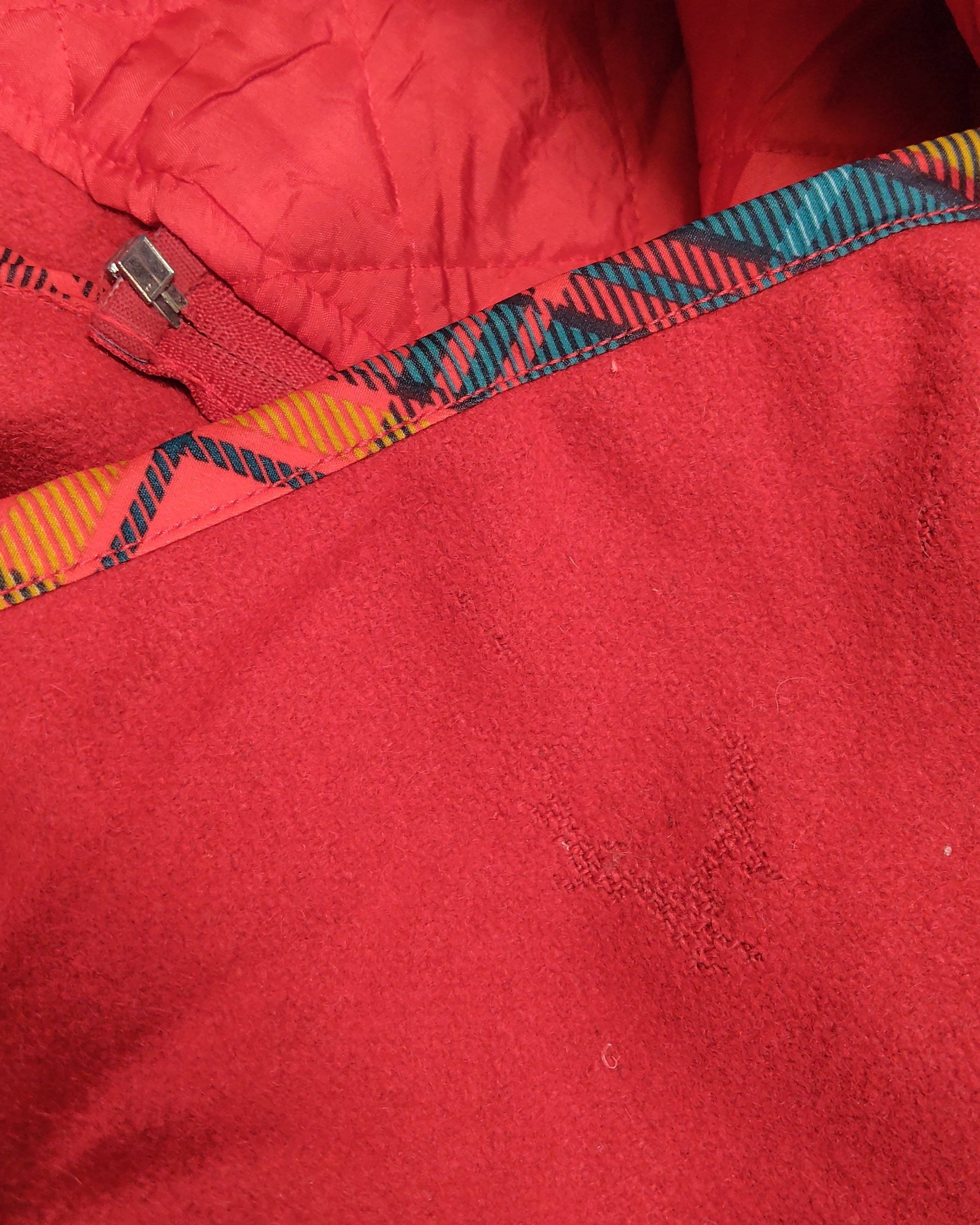 Extra-2 Vintage 60s/70s Unknown Duffle Coat – Red Tartan Trim