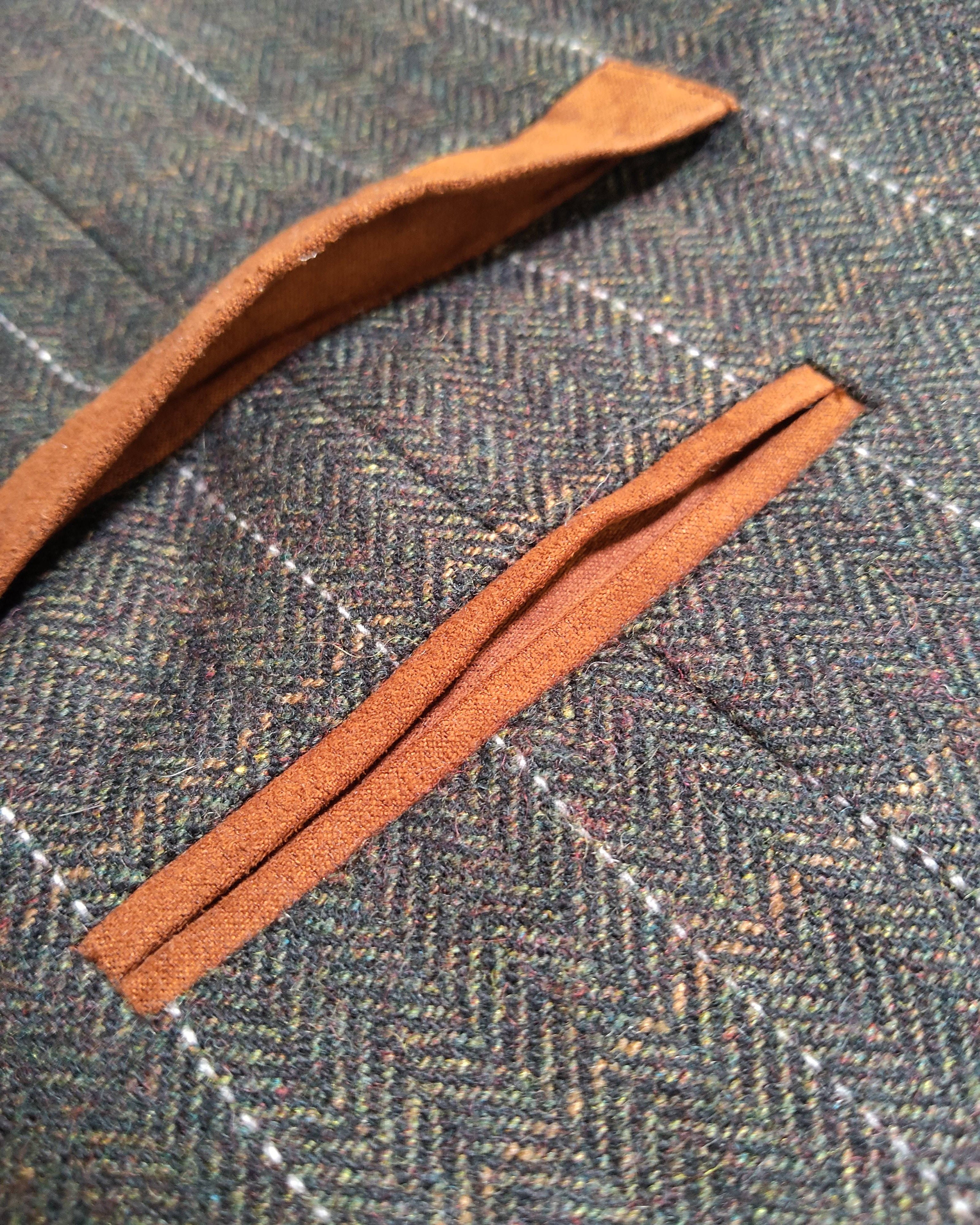 Extra-2 Pre-owned Unknown Vest – Brown Tweed Double-Breasted