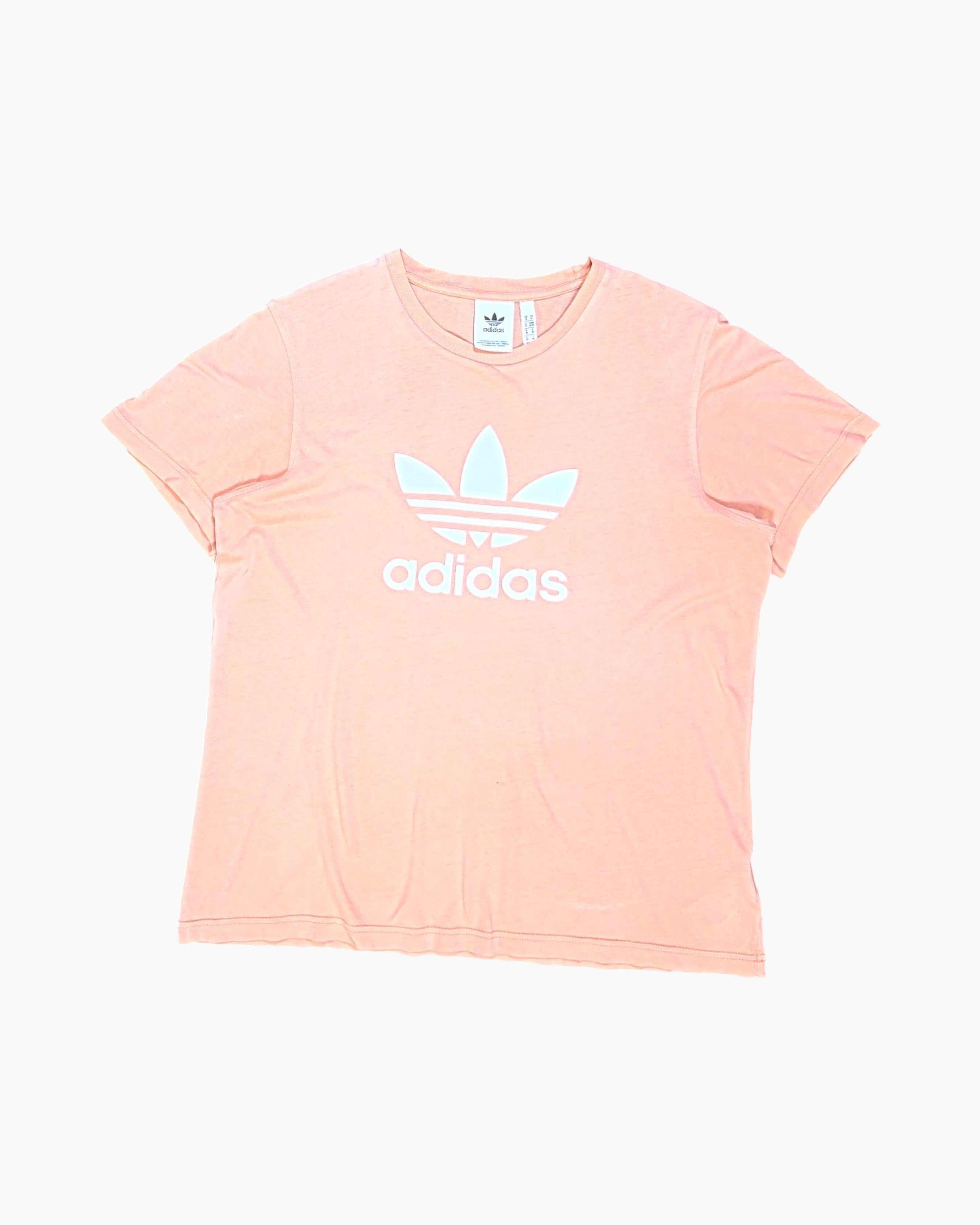 Front Pre-owned adidas Graphic T-Shirt – Pink Trefoil Logo