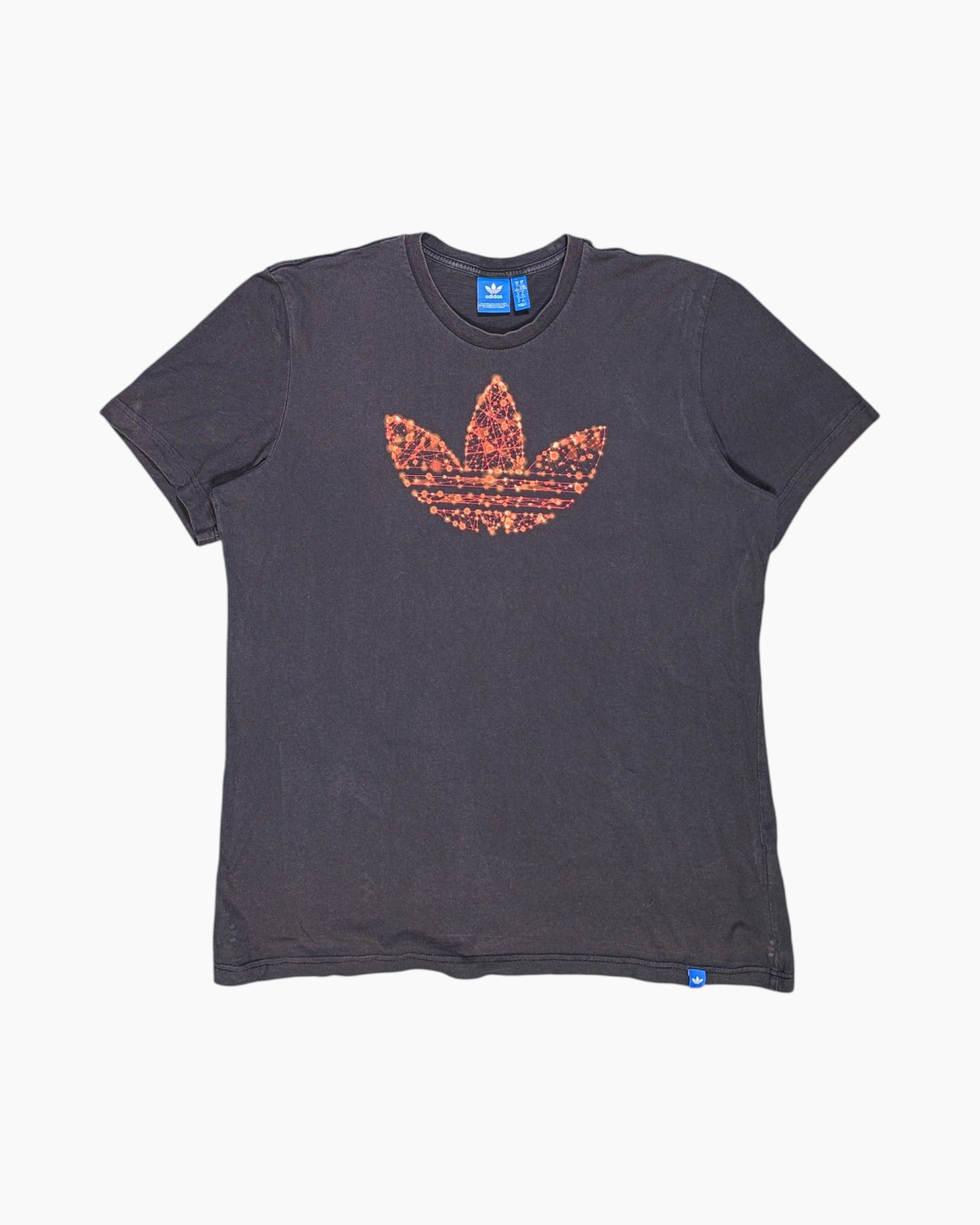 Front Pre-owned adidas Graphic T-Shirt – Black Front Print