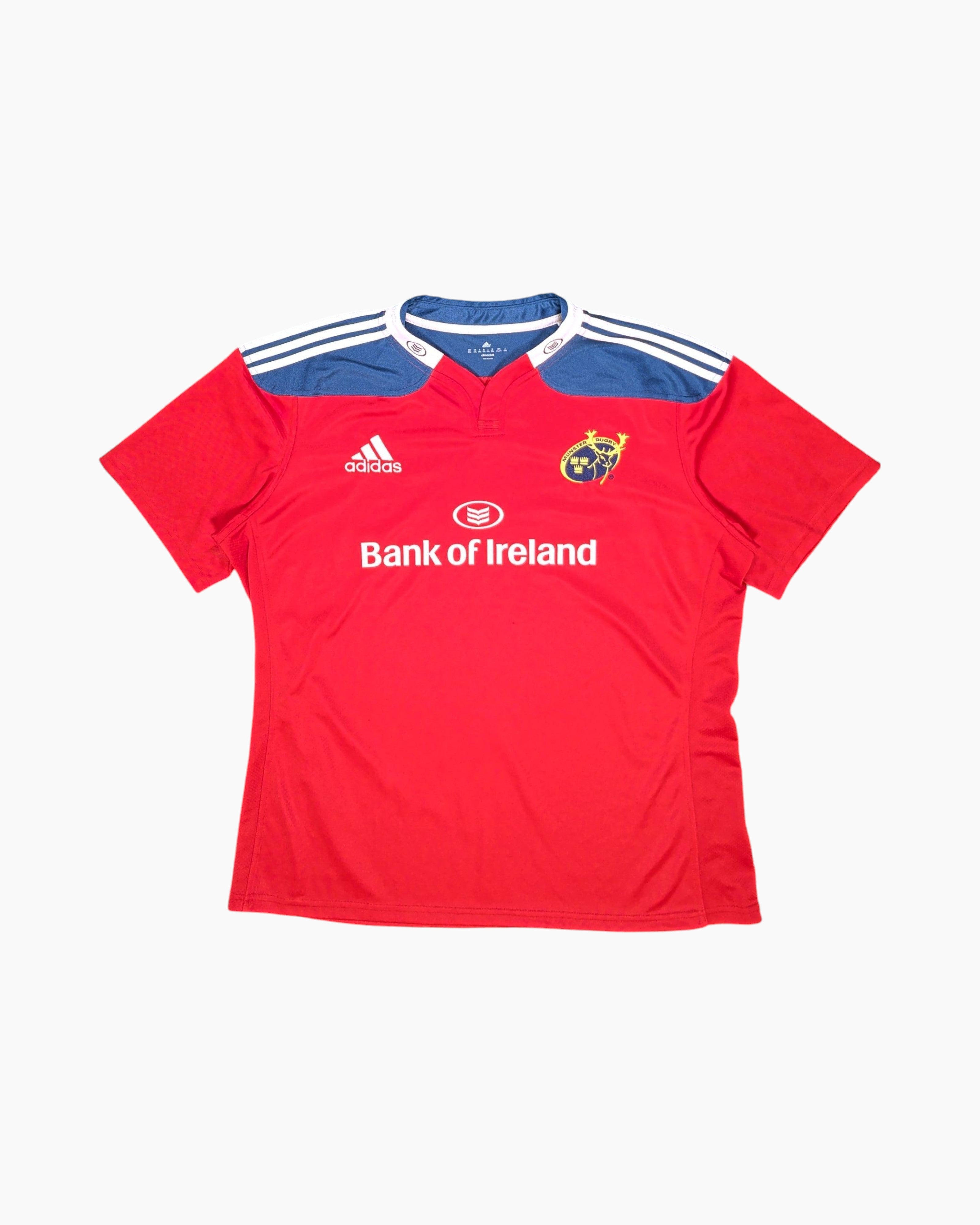 Front Pre-owned adidas Soccer Jersey – Red with Sponsor Print